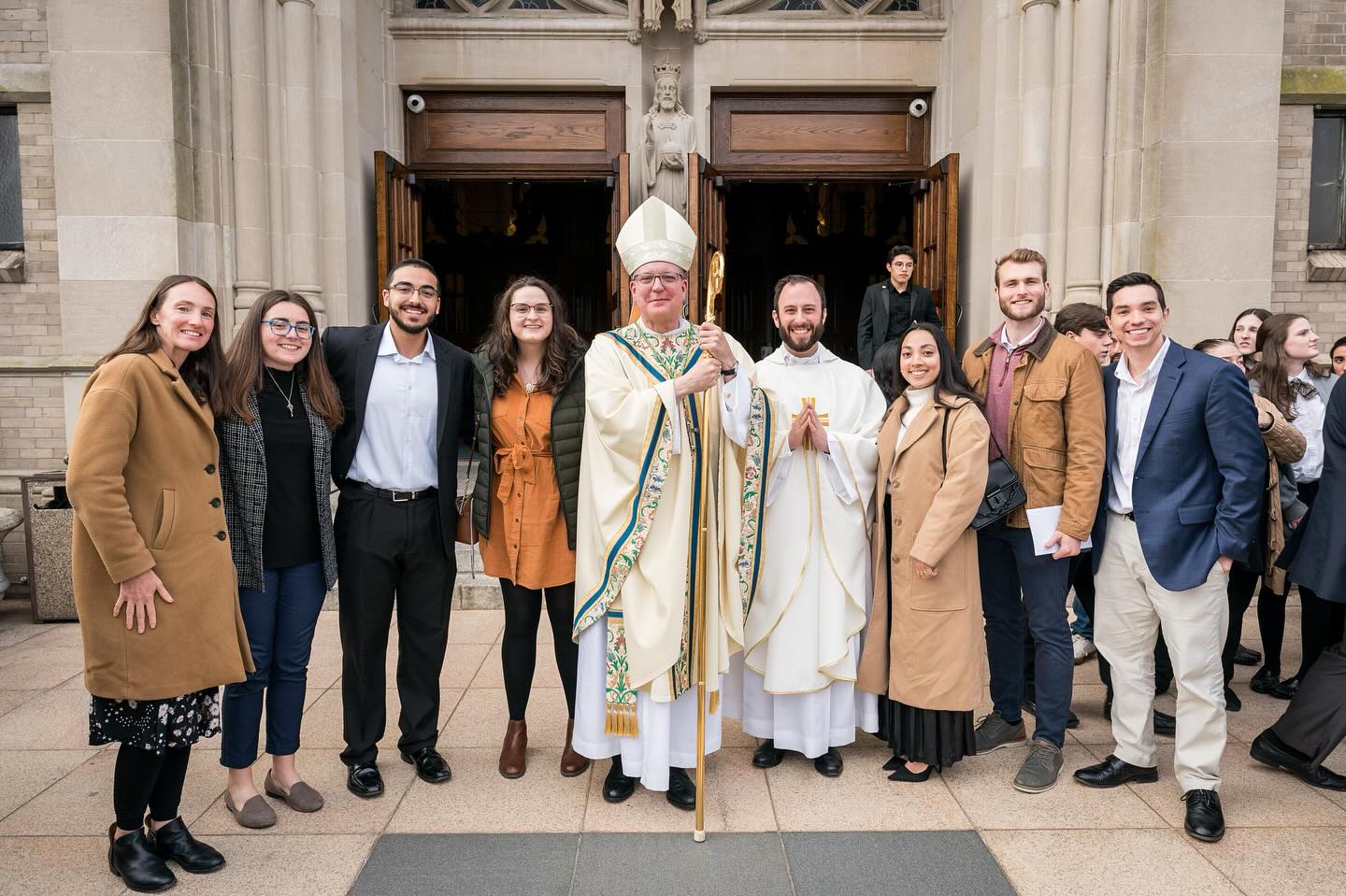 Campus Ministry at the Chrism Mass today