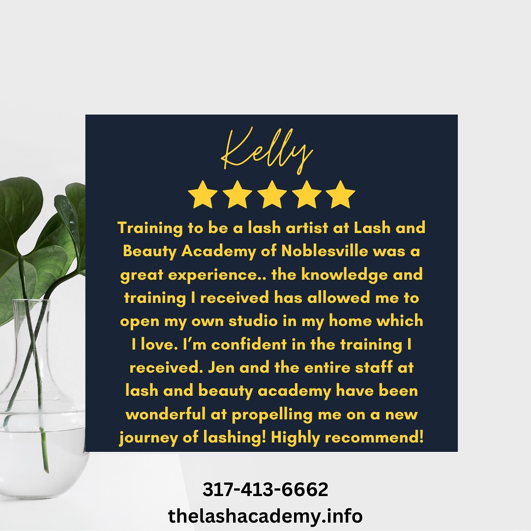 Another review from one of our students!! We love to hear your feedback and see you grow as a new lash artist!!😊😊👏🏼👏🏼👏🏼
#lashextensiontraining #dermaplaningtraining #dermaplaningtrainingcourses #lashextensions #microbladingeyebrows #microblading #microshading #microbladingtraining #explorepage #noblesville #noblesvilleindiana #indianapolisindiana #noblesvilleindiana #noblesville