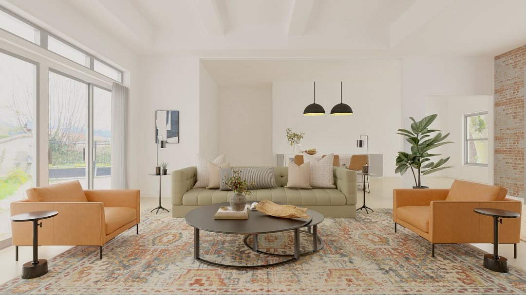 Who says brick walls are going away? They can fit any style from industrial to bohemian to vintage and modern/contemporary. Great to add charm, character comfort and texture to a room or home office! 🤩