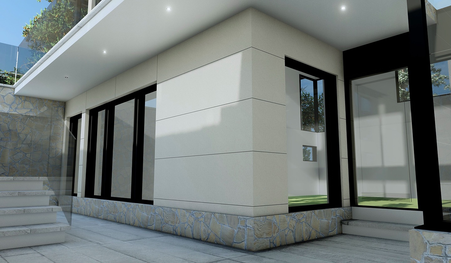 Did you know our Lime-ROK panels come in up to 2 by 8ft lengths? This allows for a more luxurious large limestone block look without breaking the bank. DM us to receive a free ballpark quote for your next project.✨ #exteriordesign #ontariobuilders #customhome #luxuryhomes #oakvillerealestate