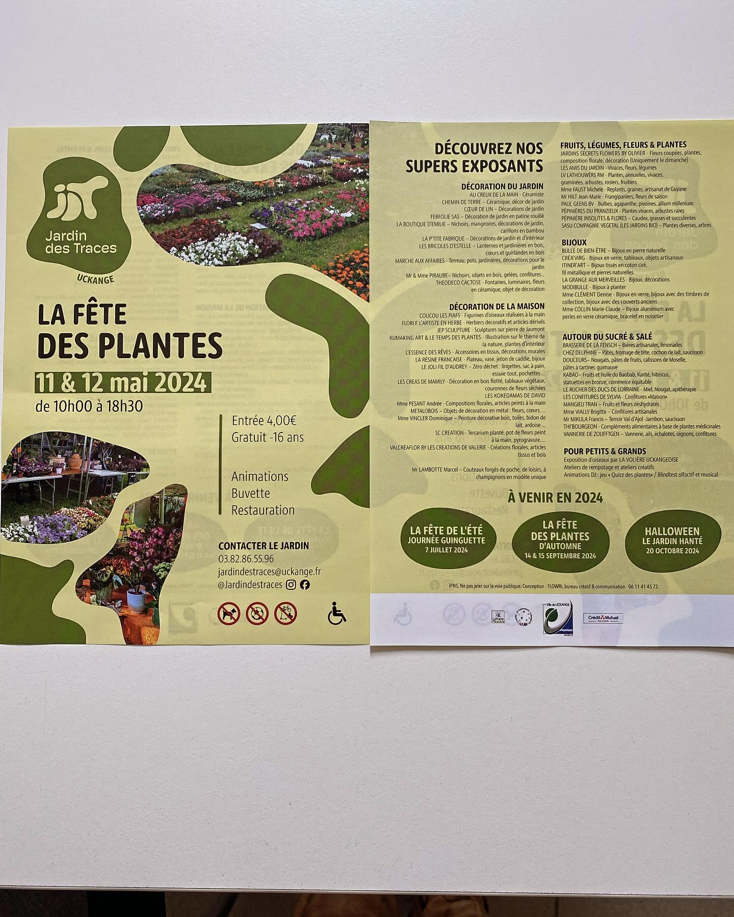 La fête des plantes arrive bientôt,venez y découvrir nos exposants le week-end du 11 & 12 mai 2024 au Jardin des Traces à Uckange de 10h00 à 18h30 .A bientôt