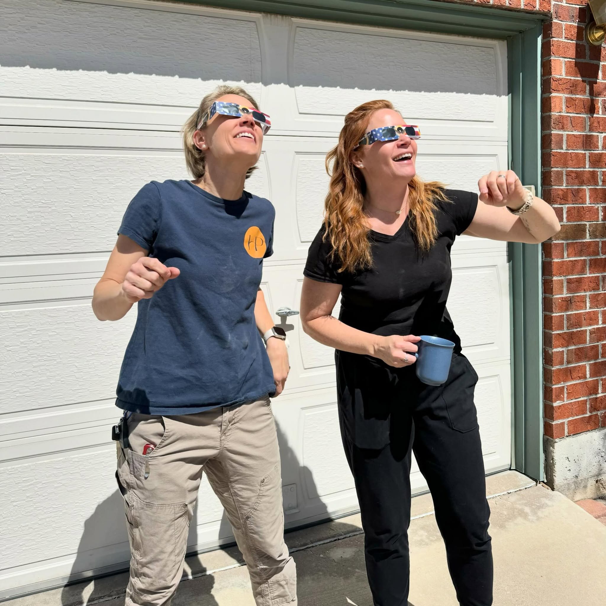 We took a quick break from organizing to watch the eclipse with our clients today!