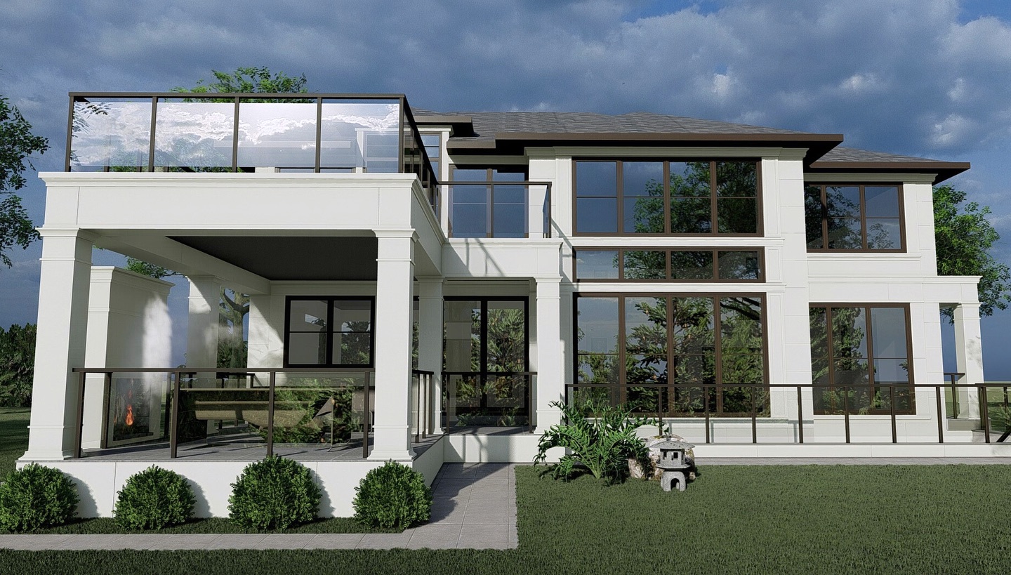 Backyard views this BBQ season >> ✅ Ask us about our custom fabricated accents and engineered limestone panels. #ontariomade #torontobuilders #precast #gfrc
