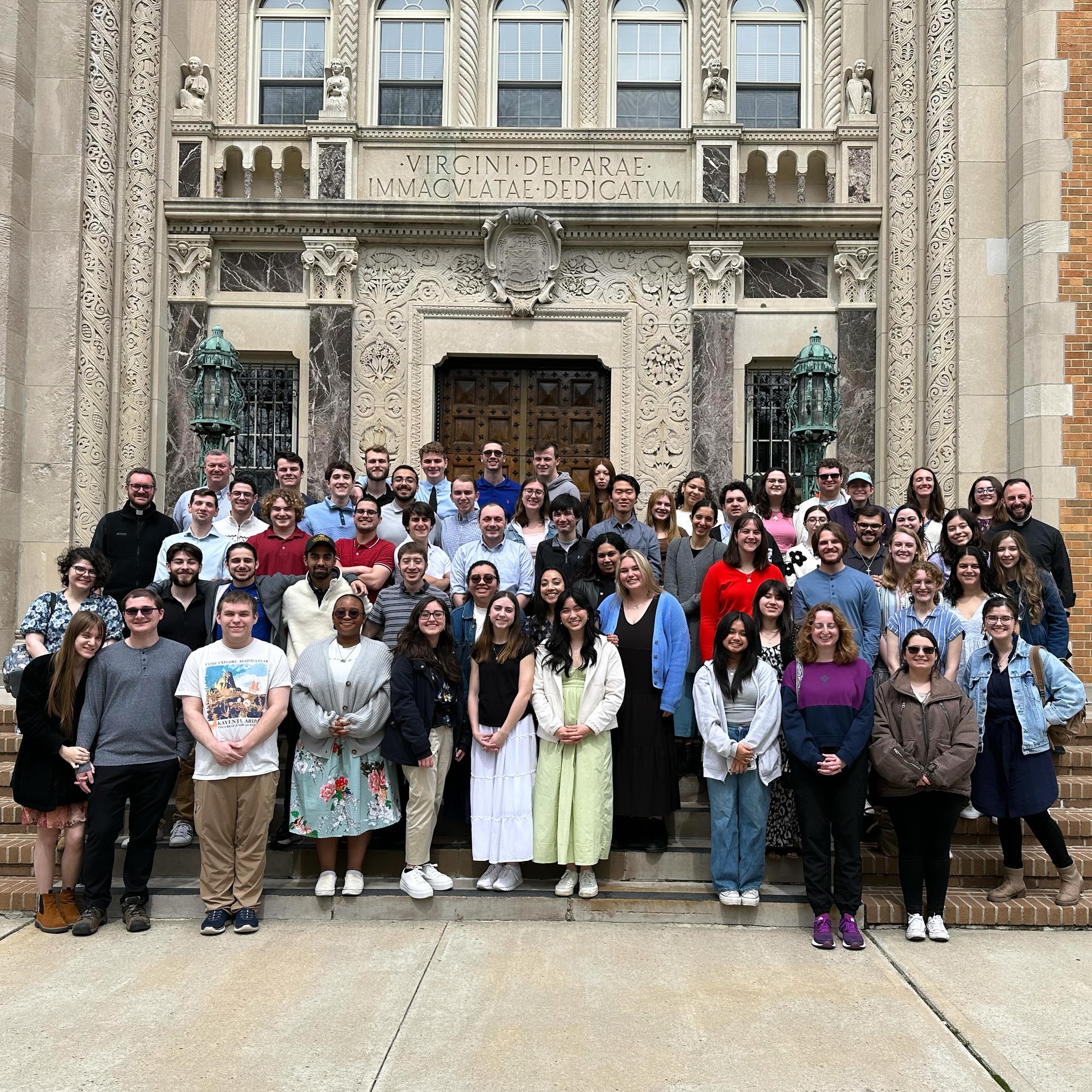 This weekend we were on a retreat with students from Adelphi, Hofstra, and Long Island University.