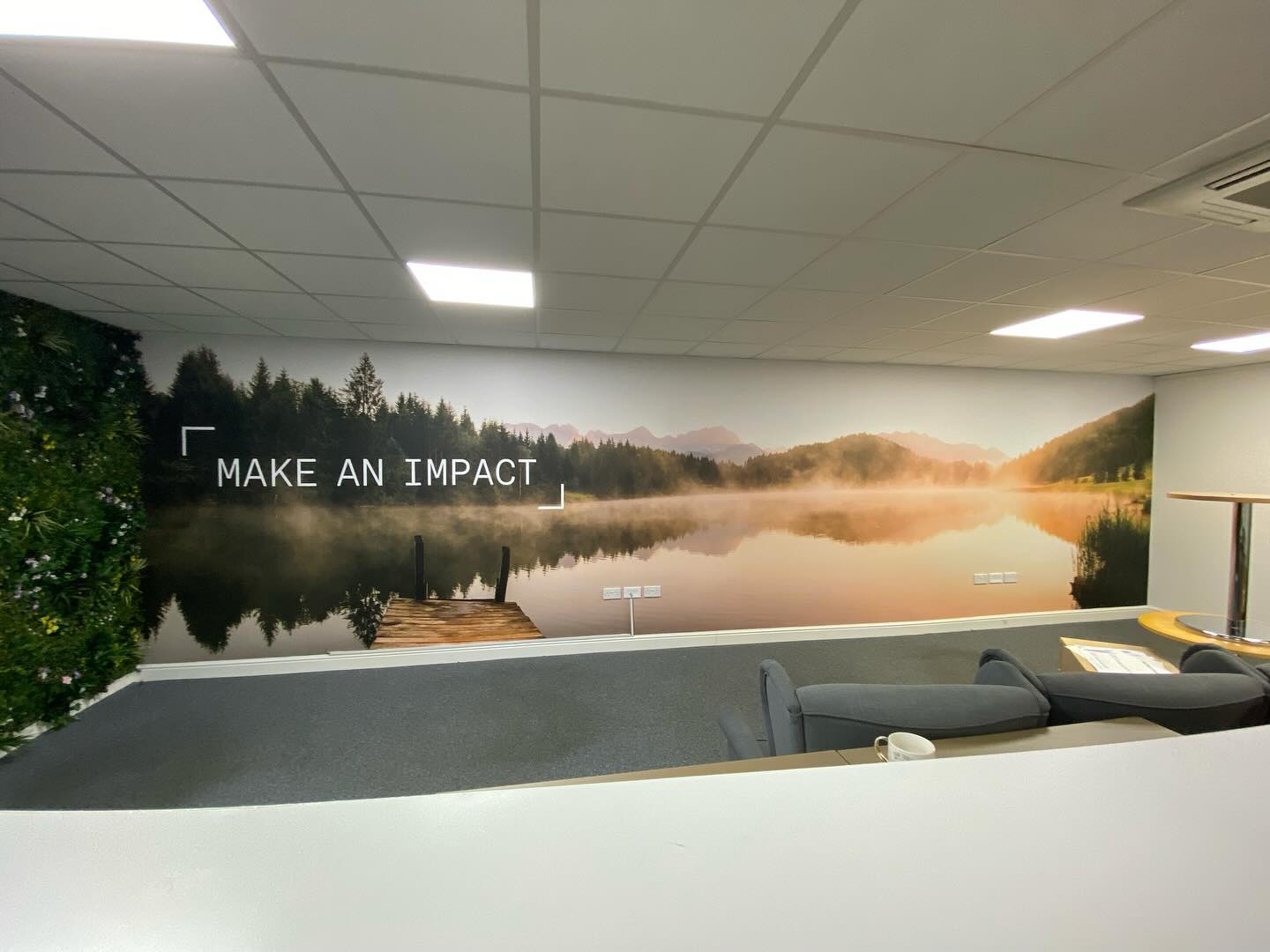 TKE Stockton office refurb. #signs #graphics #installs #installations #wallcoverings #officespace #windowmanifestations