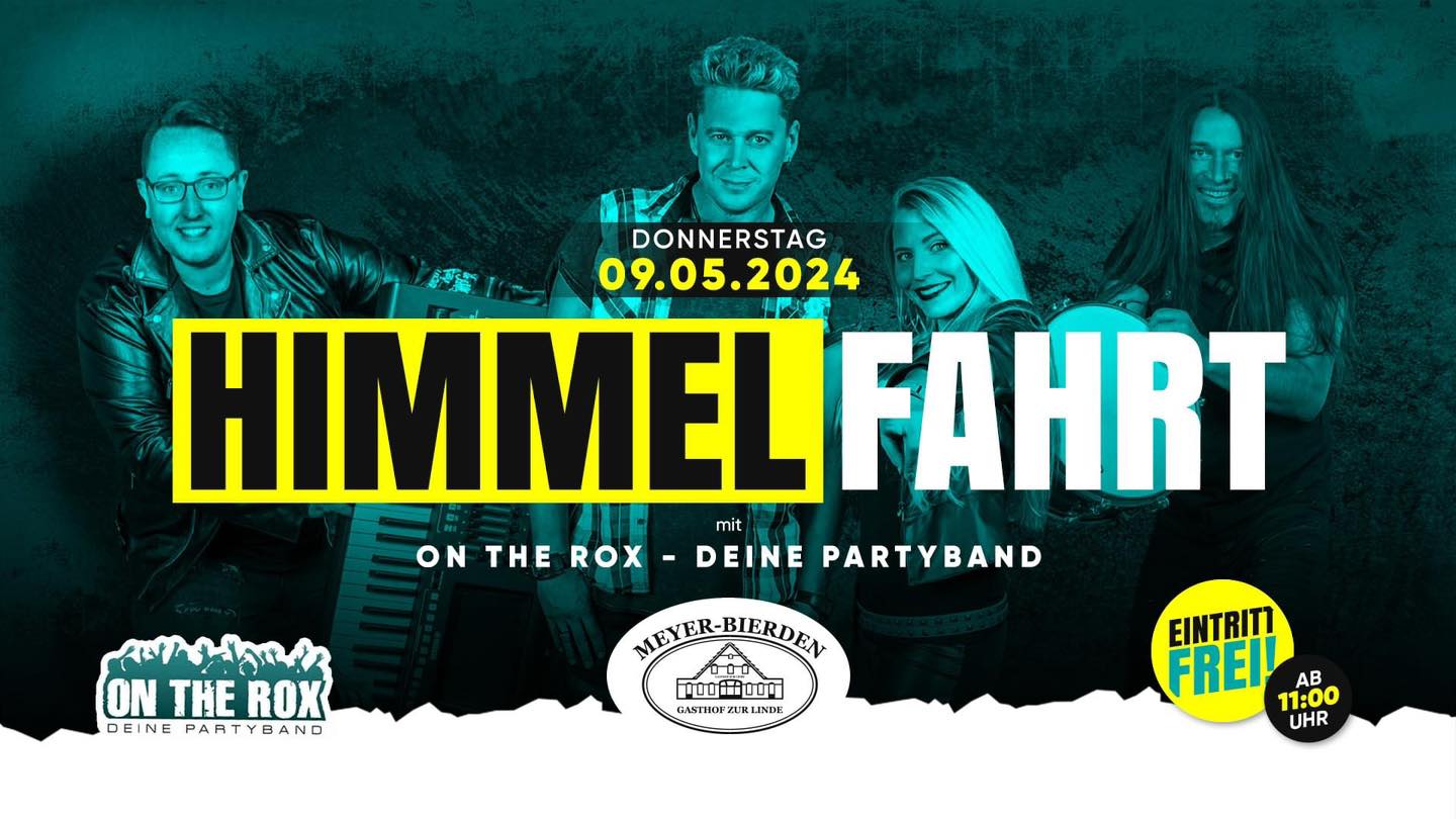 VORANKÜNDIGUNG:
"🎉 Väter und baldige Väter aufgepasst! Feiert mit uns den Vatertag bei unserer legendären Party im Gasthof “Zur Linde“ #meyerbierden 🎶🍻 Lasst uns gemeinsam einen unvergesslichen Tag erleben! #Vatertag #Partytime #LiveMusik #Vorfreude" #ontheroxdeinepartyband