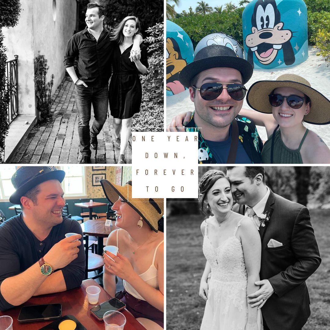 One year together, forever to go. To think that it was a whole 365 days ago that we said, I do. While the year flew by it still feels like I’ve spent a lifetime with you. Thank you for a year filled with love and laughter! I’m so thankful that through the highs and the lows that I had my best friend and soulmate by my side. I love you with all my heart @macavitycat24 and I can’t wait to see what new chapters life brings us! 🥰❤️
.
.
.
.
.
#happyanniversary #firstanniversary #love #wife #marriage #inlove #partnerincrime #bestfriend