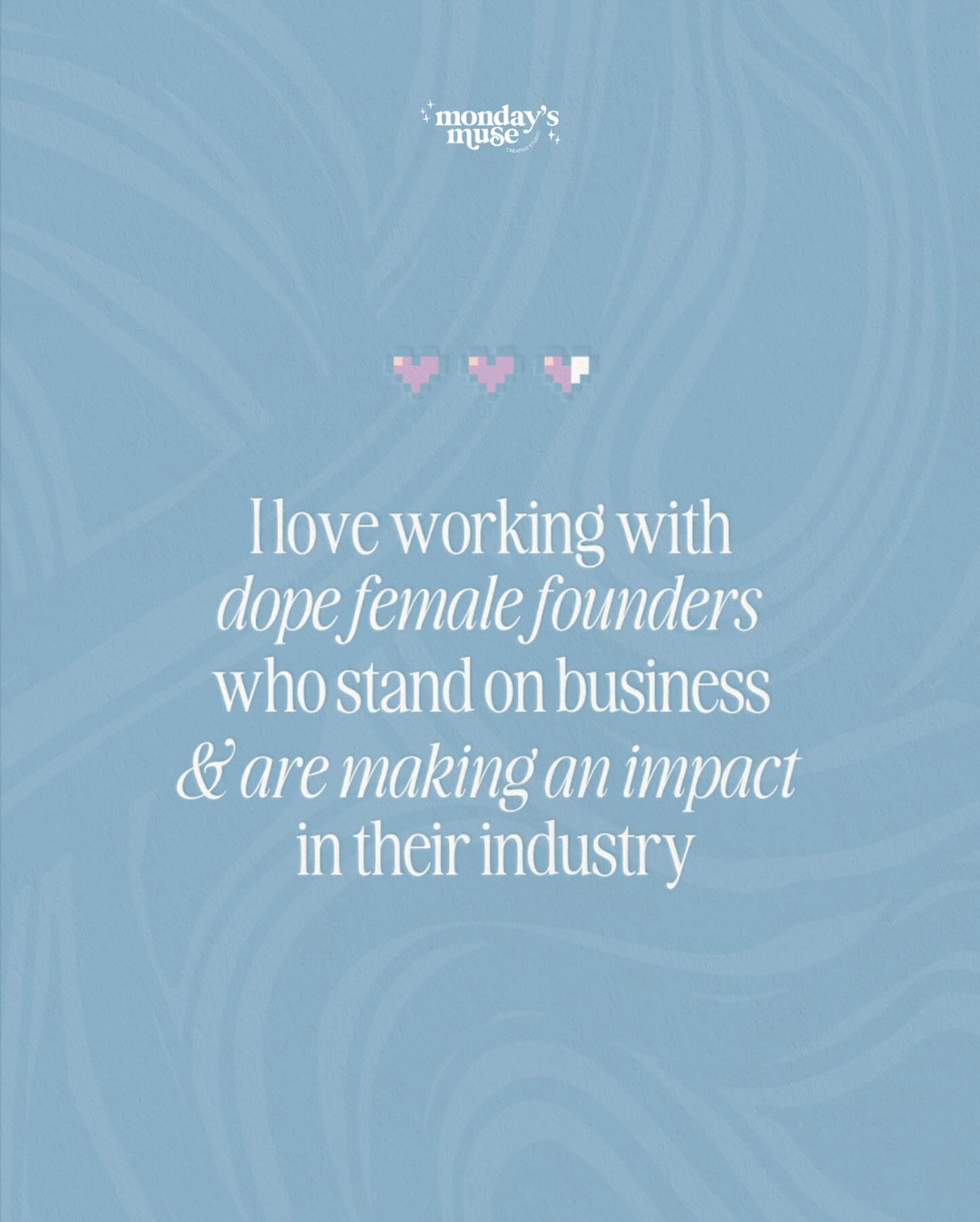 If this sounds like you, let’s partner up. 🤎
I love working with women who stand 1000% on business and aren’t just playing the game - they’re changing it.
I’m now booking for May & beyond. Click the link in my bio and you’ll know what to do. #itsmondaysmuse
#websitedesign #websitedesigner
