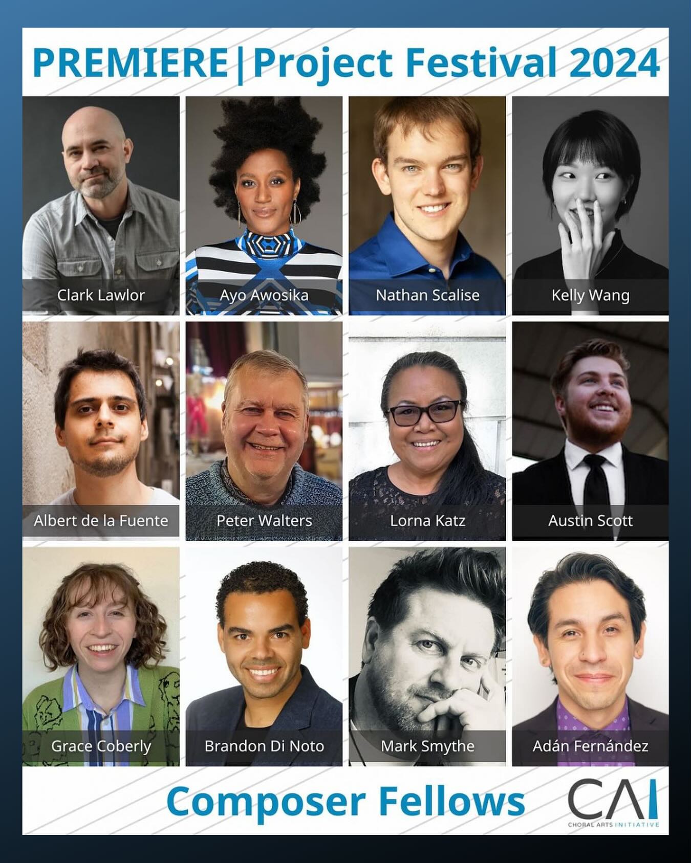 NEWS! Earlier this year I was selected for the @choralartsoc PREMIERE|Project Festival 2024. Nationally known as an incubator and accelerator program for composers, Composer Fellows join Choral Arts Initiative for an intensive week of seminars, workshops, and a culminating premiere of their work alongside the Choral Artists and world-renowned faculty. The festival will take place June 25 - 28, 2024, with world premieres of each work in Irvine, CA on June 28. Mine will be for Choir and Electric Guitar. PRESS RELEASE IN BIO. 🎸🎵
.
.
.
#composer #composerslife #composerlife #composersofinstagram #composerforfilm #musiccomposer #composition #conductor #choir #choirchoirchoir #choirmemes #choirlife #choirmusic #choirs #choirdirector #choirconcert #director #choirdirector #musiced #musiceducation #orangecounty #losangeles #lacounty #lamusic #lamusicians #lamusicscene #orangecountymusic #ocmusicscene #ocmusic