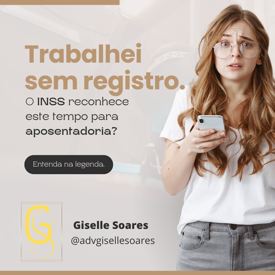Infelizmente, não é possível contar com o INSS para comprovar períodos sem registro no CNIS e na Carteira de Trabalho.
É necessário que o segurado colete documentos e testemunhas para comprovar esses períodos e requerer a aposentadoria.
É importante lembrar que esses documentos precisam ser fidedignos, ou seja, sem rasuras, em ordem cronológica.
Contate um Advogado Previdenciário!
Faça seu Planejamento Previdenciário.
Adv. Giselle Soares
#trabalhosemregistro #inss #cnis #advogadoprevidenciaro #advgisellesoares