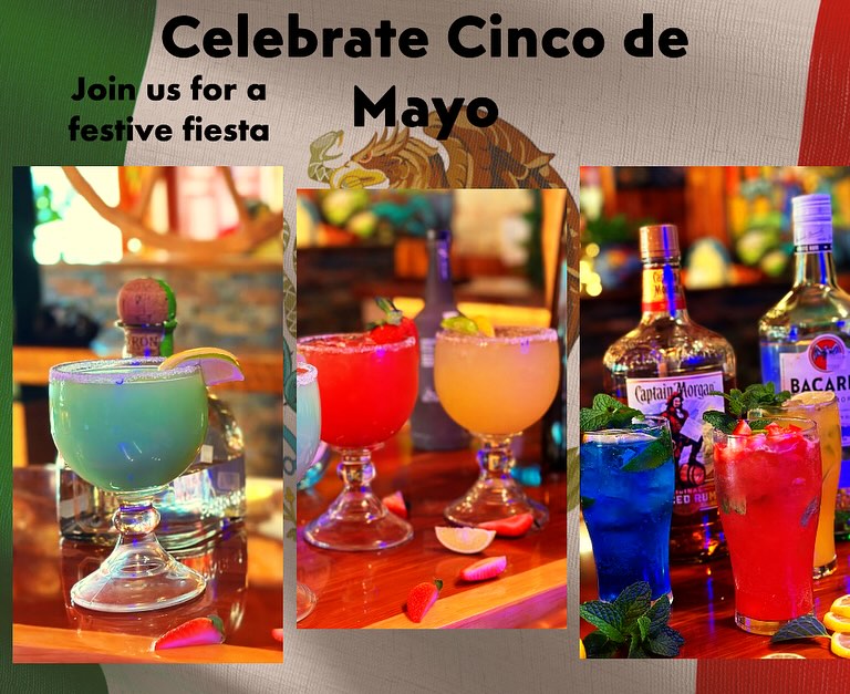 Come celebrate Cinco de Mayo with us!! Below you can find our specials for that day!! We’ll see you on Sunday, Cinco de Mayo😉.