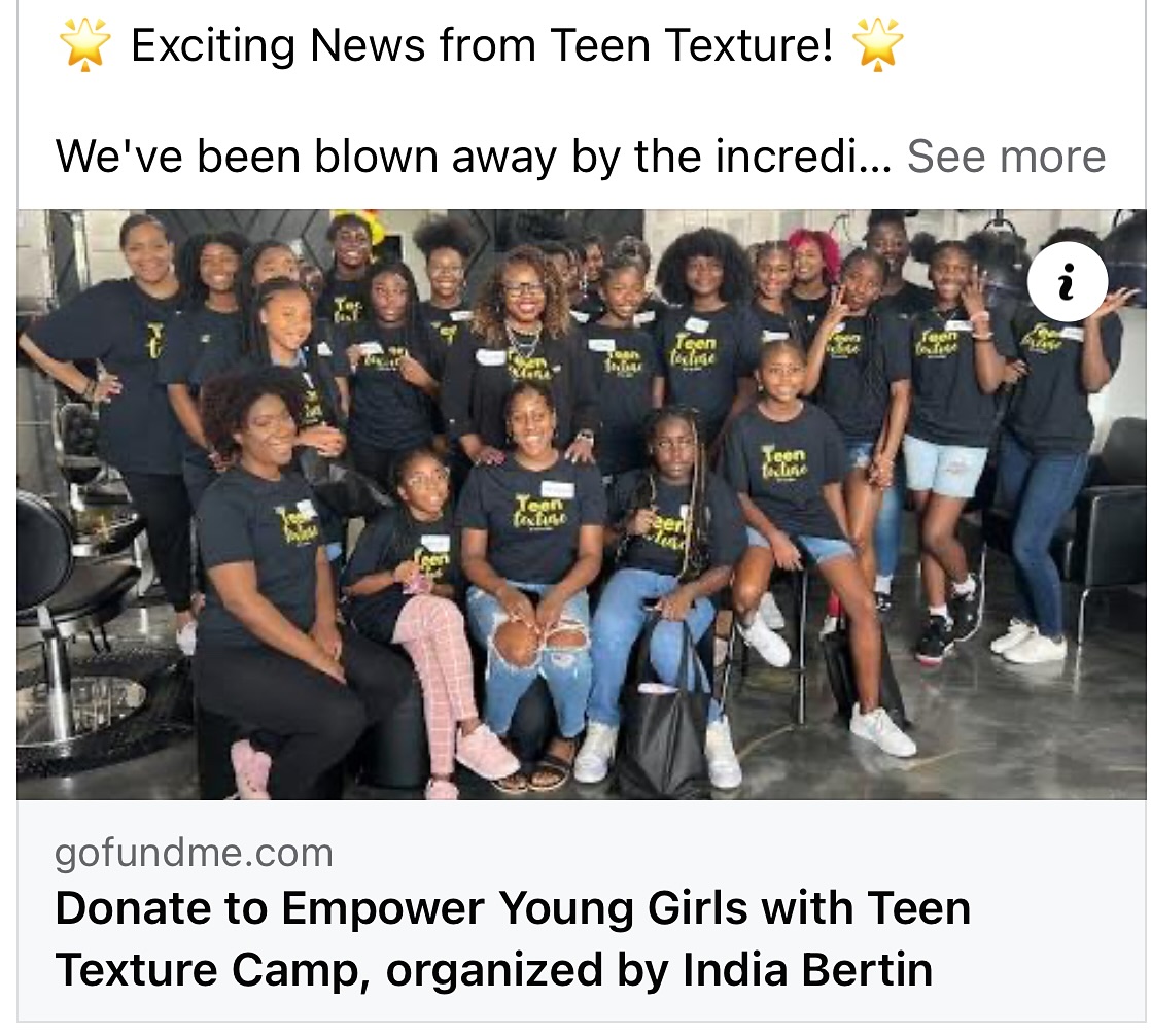 🌟 Exciting News from Teen Texture! 🌟
We’ve been blown away by the incredible response since launching Camp Teen Texture. However, each year the demand has consistently outweighed our capacity, leaving many eager young teens on the waiting list.
This year, we’re taking a bold step forward! We’re expanding Teen Texture to welcome more attendees while keeping it completely FREE for all. But we need your help to make this happen!
👉🏽Every donation helps, and spreading the word is just as important! Every dollar counts towards opening doors for more aspiring young individuals this year. Let’s make it possible together!
Please share and support our journey to empower more youth through Teen Texture!
https://gofund.me/dfd4ab34 👉🏽link in bio
#TeenTexture #CommunitySupport #ExpandTheDream #hitexturehair #essencemagazine #fox5atlanta