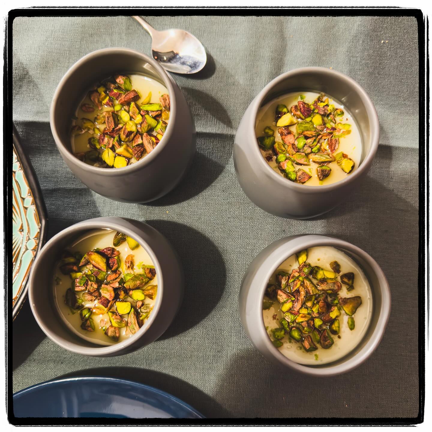 Finally, at the KCS Experience, #12, dessert was served. Mouhalabieh - Milk pudding with orange blossom. It was @sonson555 take on a famous Middle Eastern dessert. We have included a version for Thermomix and a regular version on the website.
