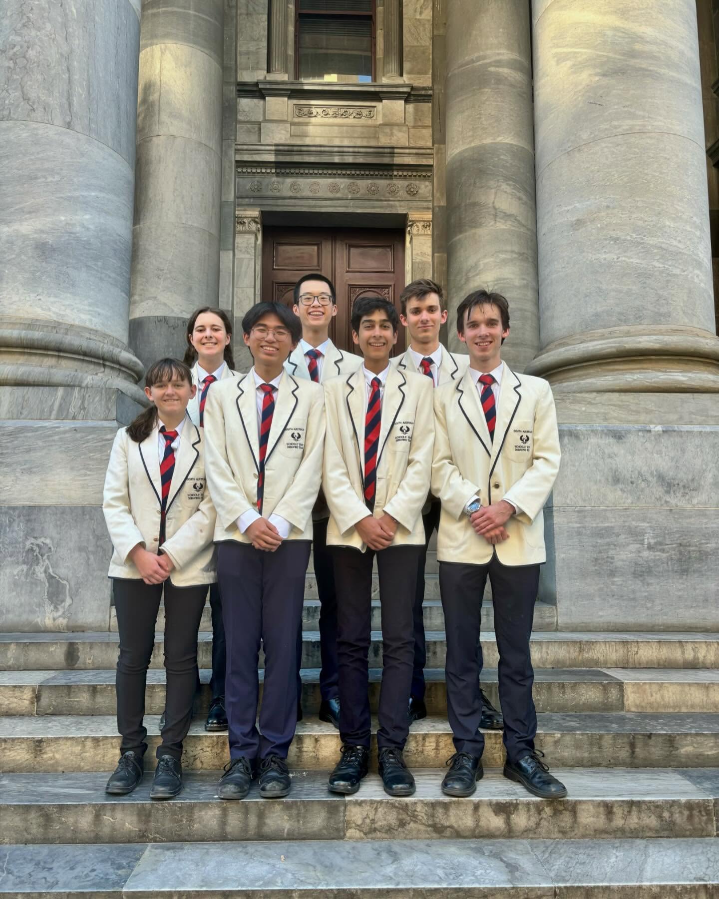 The Grand Final of NSDC 2024 was held at Parliament House today, where Victoria triumphed over NSW in a 7-2 split decision. Alice Liberman of Victoria was awarded the Chris Erskine Medal for Best Speaker.
Congratulations to the teams involved in the high-quality debate, particularly to the champions.
The SADA is also incredibly proud to announce that Isabella Teague was awarded an honourable mention for her speaking efforts this week.
Isabella’s award for personal achievement was recognised alongside the announcement of the National team members, reserves and other honourable mention recipients.
Finally, the SADA thanks Jessica March for her outstanding work in convening this year’s championships.
❤️💙🤍