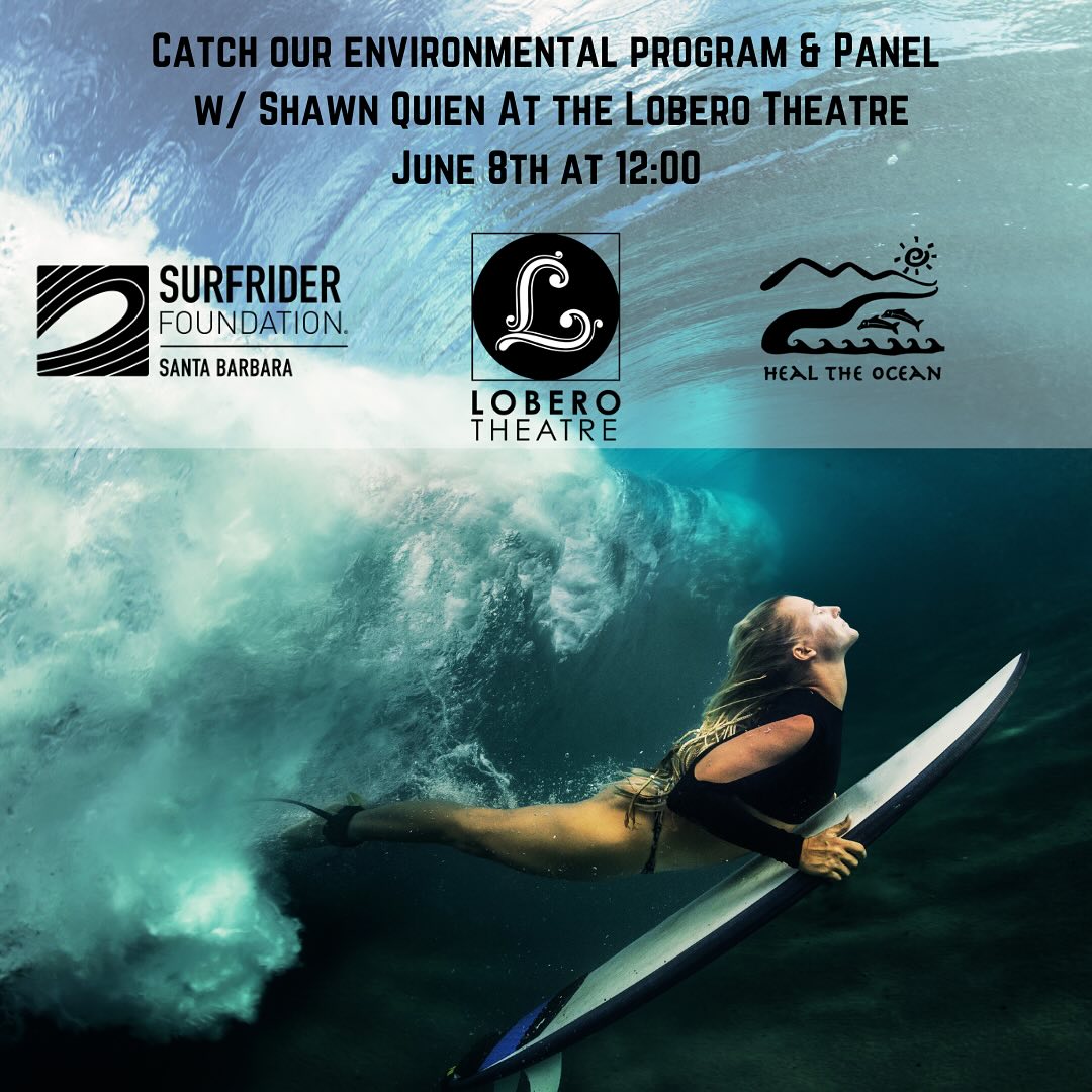 🌎12pm June 8th @loberotheatre Environmental Program & Panel w/ Shawn Quien
3 short films from Heal the Ocean , Surfrider Foundation, and the Nature Conservancy.
Heal the Ocean Then and Now”
The non-profit, Heal the Ocean works to eliminate all sources of ocean pollution. The organization achieved a significant milestone with the Rincon Septic to Sewer project, successfully removing 7 miles of septic tank systems over 15 years.
Today, Heal the Ocean’s efforts are concentrated on wastewater technology, capping leaking oil wells in Summerland, groundwater protection, and beach hazard removal. While their primary focus is in Santa Barbara County, their methodologies serve as a blueprint for coastal communities nationwide.
Surfrider Film
“Breaking Point: San Diego’s Border Pollution Reaches Crisis Levels”
This is the biggest national health crisis you’ve never heard of…
The Pacific coastline along the U.S./Mexico border is steeped in rich multi-cultural identities, contains immense biodiversity, and contributes high economic value to both countries. Yet, this region is plagued by severe pollution that threatens public health, limits coastal access, harms ecosystems and wildlife, and jeopardizes local economies. Every day, millions of gallons of untreated sewage, toxic chemicals, and trash flow through the Tijuana River Watershed at the U.S./Mexico border.
Producers: @tysmith_ @needthisforwork
Director of Cinematography & Editor: @lieberfilms
Project For the Surfrider Foundation @surfridersb @surfrider
Second Filmer: @mayfieldmedia
The Nature Conservancy Film
“ Forests Above and Below”
Forests above and below the sea level are disappearing at an accelerated rate globally, and California is no exception. This piece is aimed to draw attention and stewardship to California’s unique and irreplaceable underwater kelp forests that have experienced catastrophic loss in the past decade.
Directors: Sashwa Burrous & Justin Lewis
Director of Photography: Justin Lewis
Producer: ColdWater Collective
Executive Producers: Coriolis Films & Marianna Leuschel
@coldwater_collective
@sashwaburrous
@justinlewisontheroad
@cleod9music
@ca_conserve