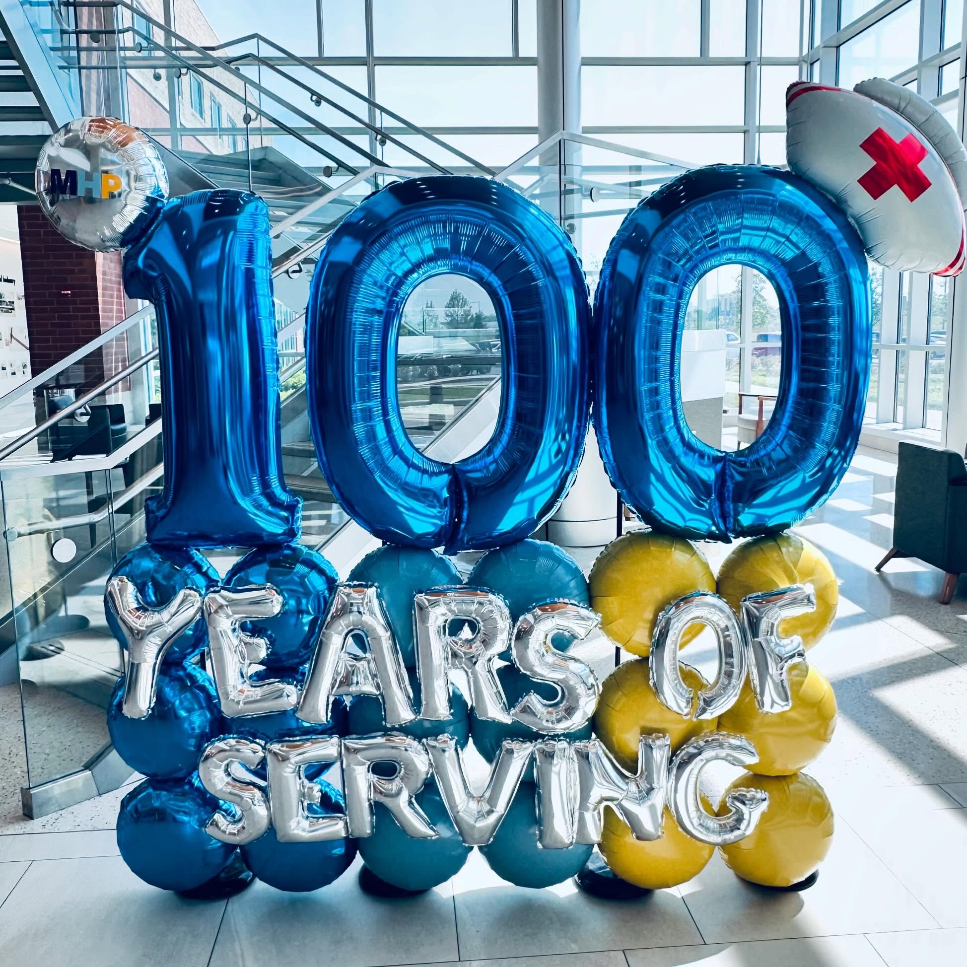 Thank you @major_mhp for having our balloon displays as part of your hospital week celebration! 100 years of serving our community!