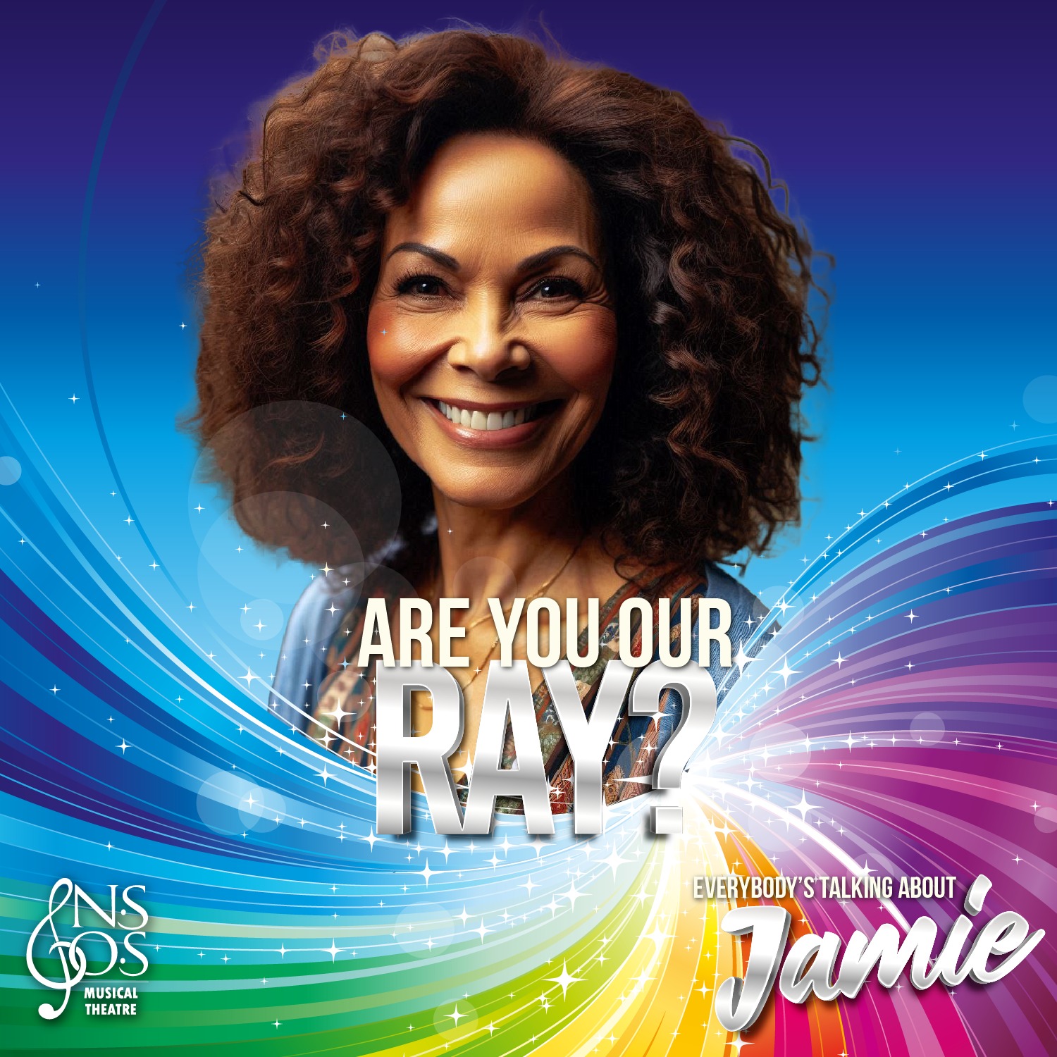 Are you our Ray!?
REGISTER FOR OUR OPEN AUDITIONS!
Ray is Margaret's loyal and humorous best friend, providing unwavering support and comic relief throughout the musical. she's the kind of friend who's always there to lift Jamie's spirits. Ray's friendship is a constant source of strength for Jamie as he faces the challenges of pursuing his dreams and finding acceptance in the world.
We are an open society and we welcome performers 16yrs and over representing a variety of ethnicities and backgrounds to audition.
Register now at: https://www.nsosltd.org/open-auditions