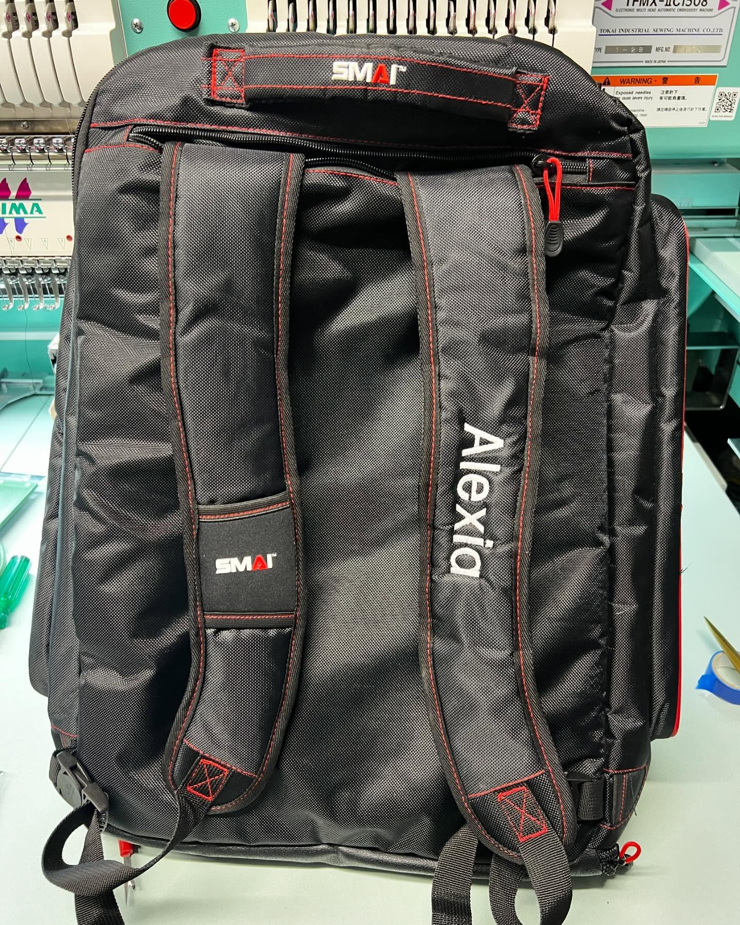 Never loose your bag again! Embroidery it’s a very durable way to personalise and secure your bag!