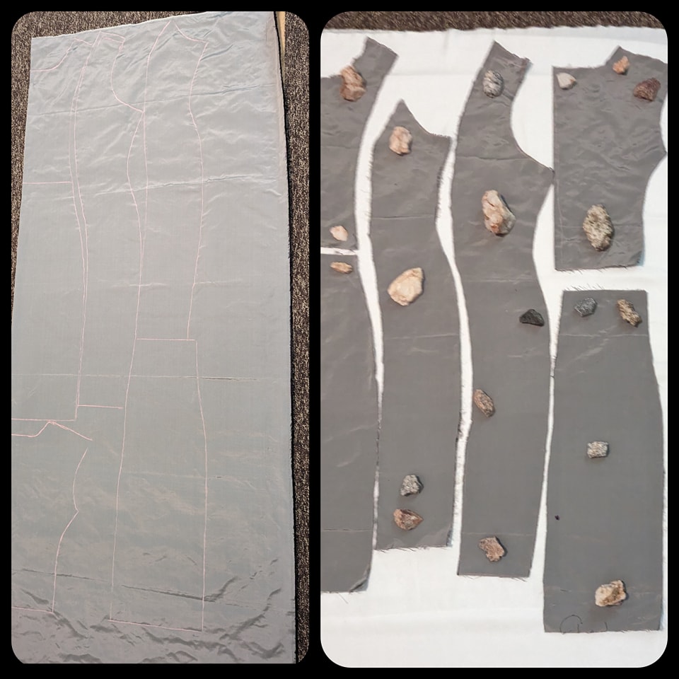 Think of what you want to create, draw it as best you can, cut it out, and sew it together. Caution it may take time but that's life though, right? 😜
#godsgotit #custommadedress #sewinglife #sewingproject #thatslife #patience #fabricart