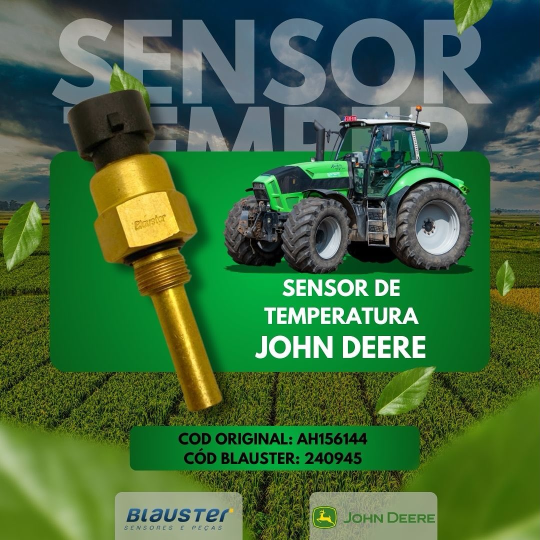 Lançamento Sensacional aqui na Blauster ✅🚀
Sensor de Temperatura Trator John Deere
Código Original: AH156144
Código Blauster: 240945
Consulte nossas condições ✅
#johndeere #sensores #tratoragrícola