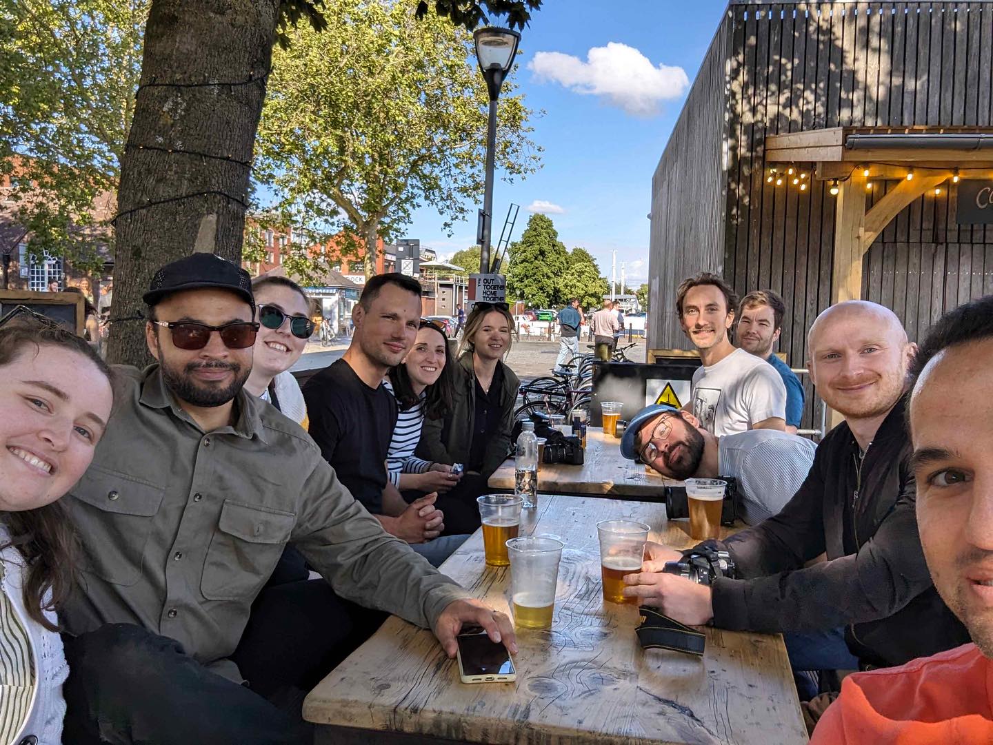 Photography walks with the crew, snapping some shots & enjoying a drink in the sunshine 🧡📸😎 #Bristol #BetterTogether