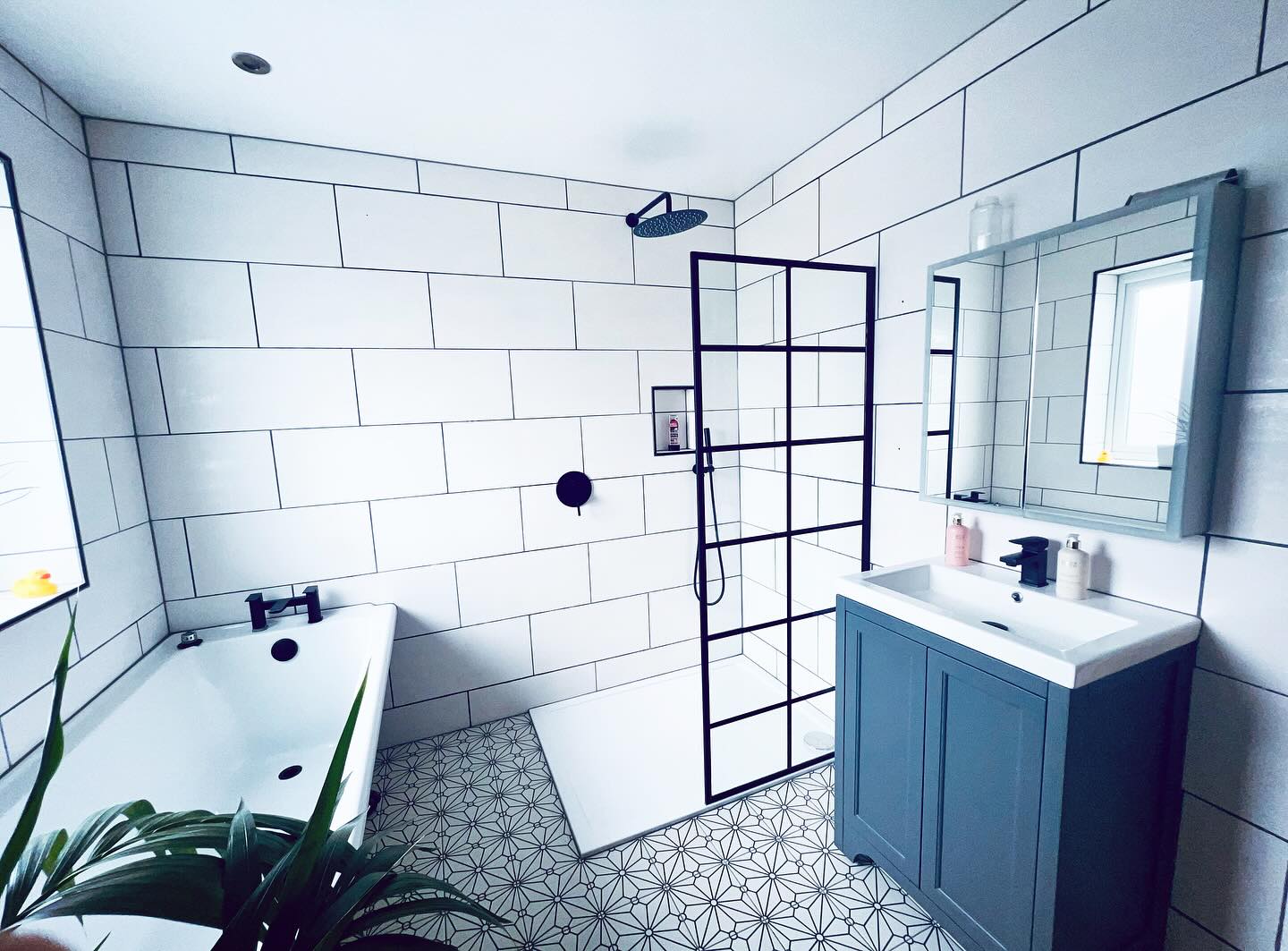 A stunner of a bathroom designed and installed by @murrillbuild