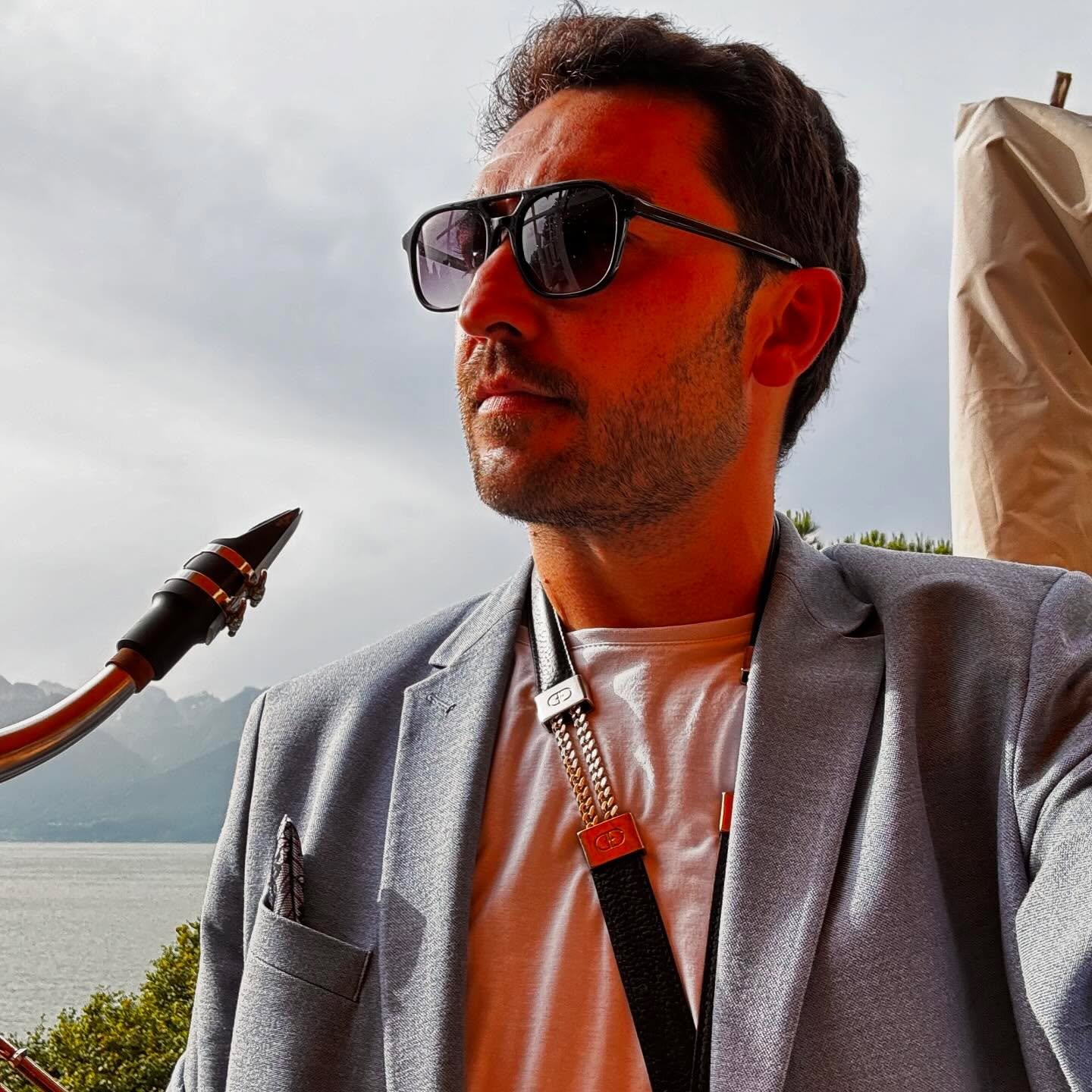 Great event for Nestle in Montreux. Feel blessed ! @dantestraps @yanagisawa_sax merci @atelierpauldevins to have fixed my sax in last minute !!