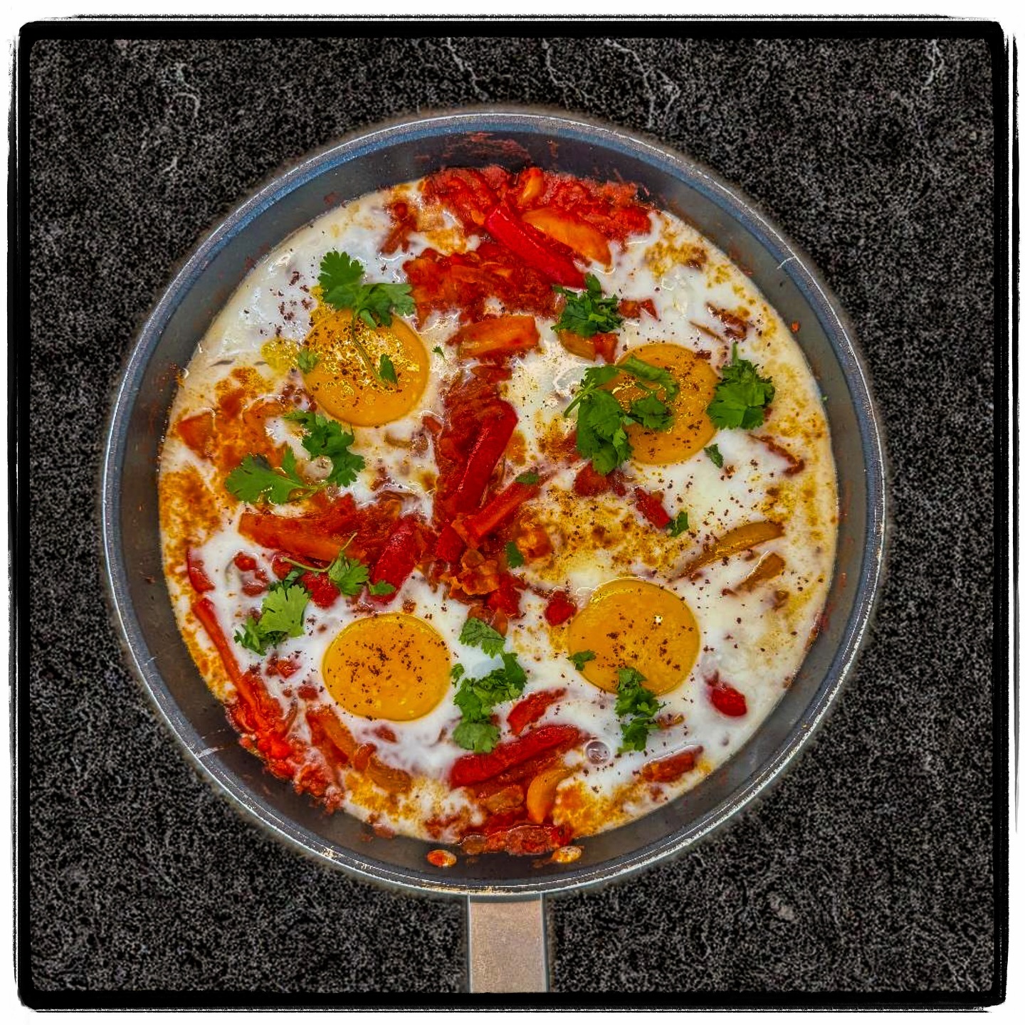 After a long night of partying, there is nothing better than a long brunch with friends. For Experience #14, we made a Shakshouka with our twist, which was an absolute hit! The mix of flavours and spices was a perfect cure for our late-night shenanigans. Everyone loved it, and the recipe is a keeper for sure. Can’t wait for the next brunch! #BrunchWithFriends #ShakshoukaLove #FoodieLife #LateNightAntidote #ShakshoukaRecipe #FoodieFriends #WeekendVibes #EggDish #Shakshouka #BrunchWithFriends #HomemadeGoodness #WeekendBrunch