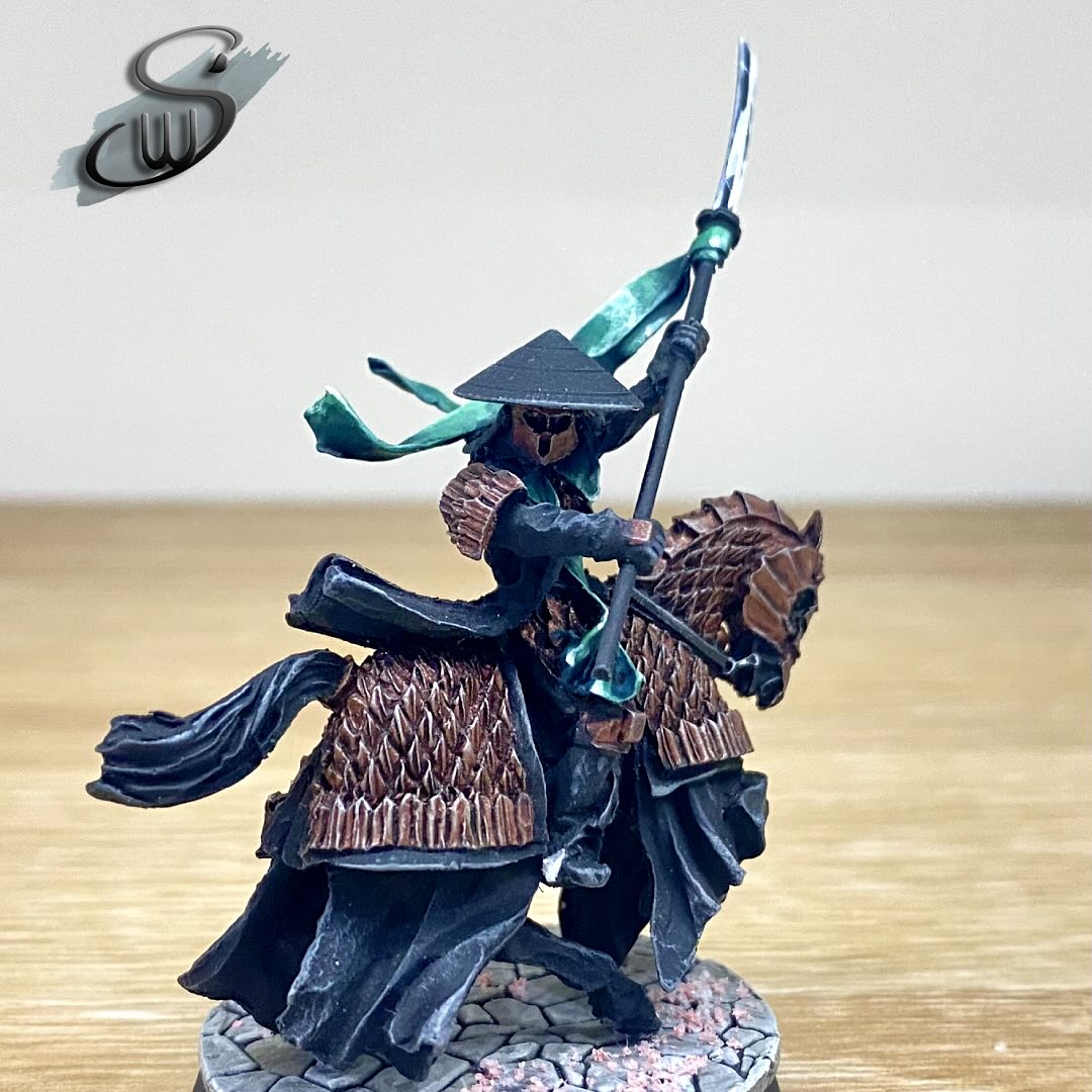 The initiates of the Order of the Dragon Knights are those Easterling warriors who have dedicated their lives to mastering the martial arts, inspired by their exemplar, Amdûr. Hundreds of aspirants will show their skills to the knights who act as shrine-keepers, but only a select few will be invited to remain and commence their training in earnest.
#MiddleEarthStrategyBattleGame
#MESBG
#GamesWorkshop
#MiniaturePainting
#Wargaming
#MiniatureWargaming
#EasterlingDragonKnight
#Easterlings
#MiddleEarthMiniatures
#TabletopMiniatures
#FantasyMiniatures
#LotRMiniatures
#HobbyPainting
#MiniaturePainter
#WarhammerCommunity
#TabletopGaming
#MiniatureArt
#DragonKnight
#PaintingMiniatures
#MiniatureHobby