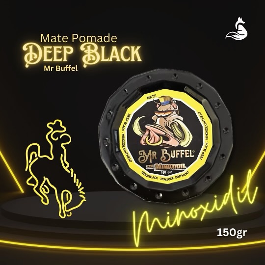 Discover Bold Style with Deep Black! 🖤
Introducing @mr_buffel Deep Black Matte Cream Pomade with Minoxidil, now available in a convenient 150gr. Ideal for men seeking a creamy matte finish with the added benefits of minoxidil for hair care. This pomade not only styles effortlessly but also promotes hair growth and thickness.
✨ Why You’ll Love It:
• Creamy Matte Finish: Achieve a smooth, non-greasy look that lasts all day.
• Hair Strengthening: Infused with minoxidil to support hair health and vitality.
• Sleek Fragrance: Enjoy the sophisticated scent of Deep Black.
Whether you’re refining your hairstyle or enhancing hair health, Deep Black Matte Cream Pomade with Minoxidil ensures you look and feel your best.
#MattePomade #DeepBlack #MrBuffle #HairCare #Minoxidil #GroomingEssentials #MensCare #HairStyle #HairGrowth #MatteFinish #DailyRoutine #HairThickening #ConfidenceBoost #MenWithStyle #HairProducts #BarberLife