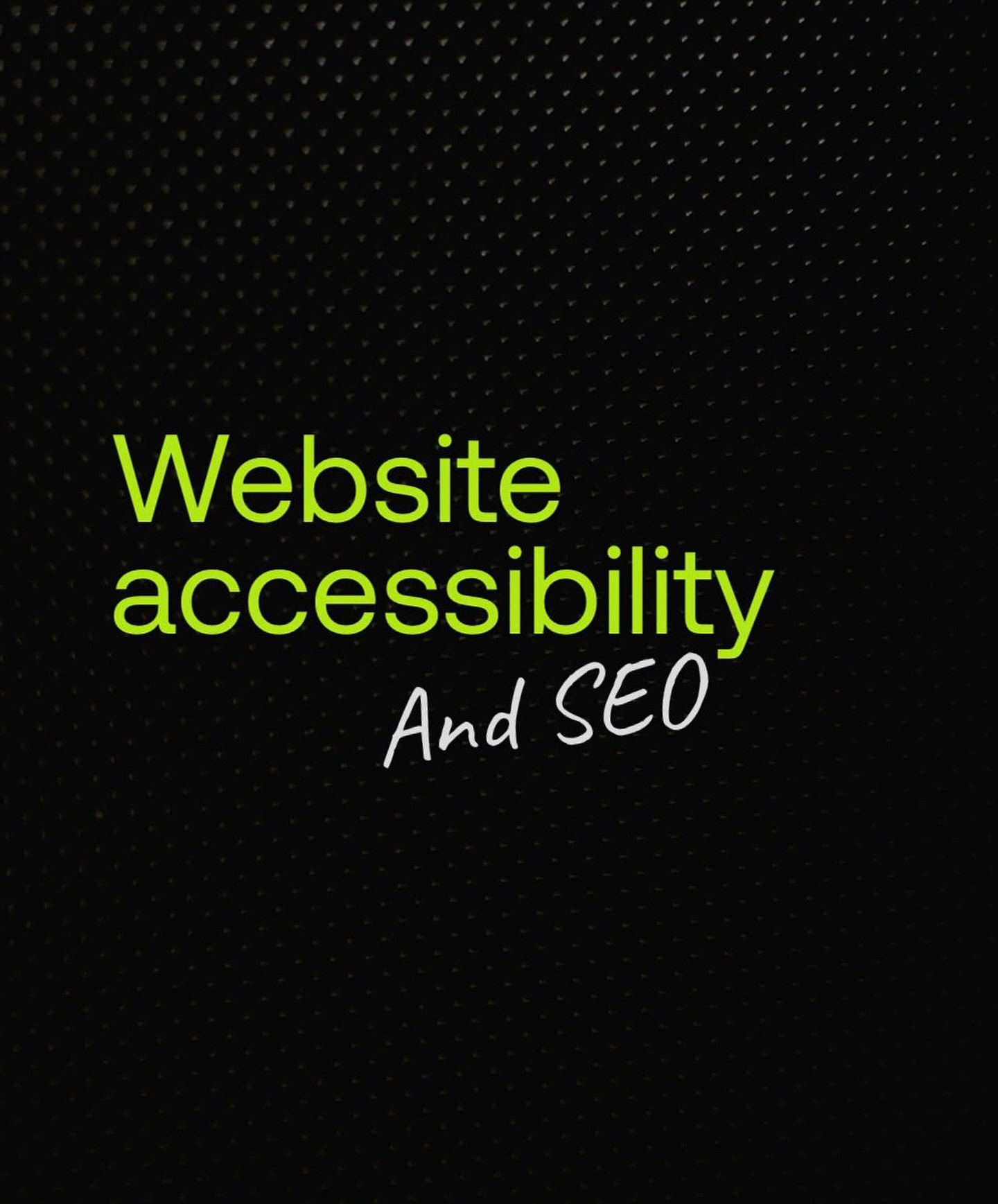 Over 1 billion people, or 15% of the global population, live with disabilities. Businesses lose potential clients by not making their websites accessible.
Accessibility broadens your