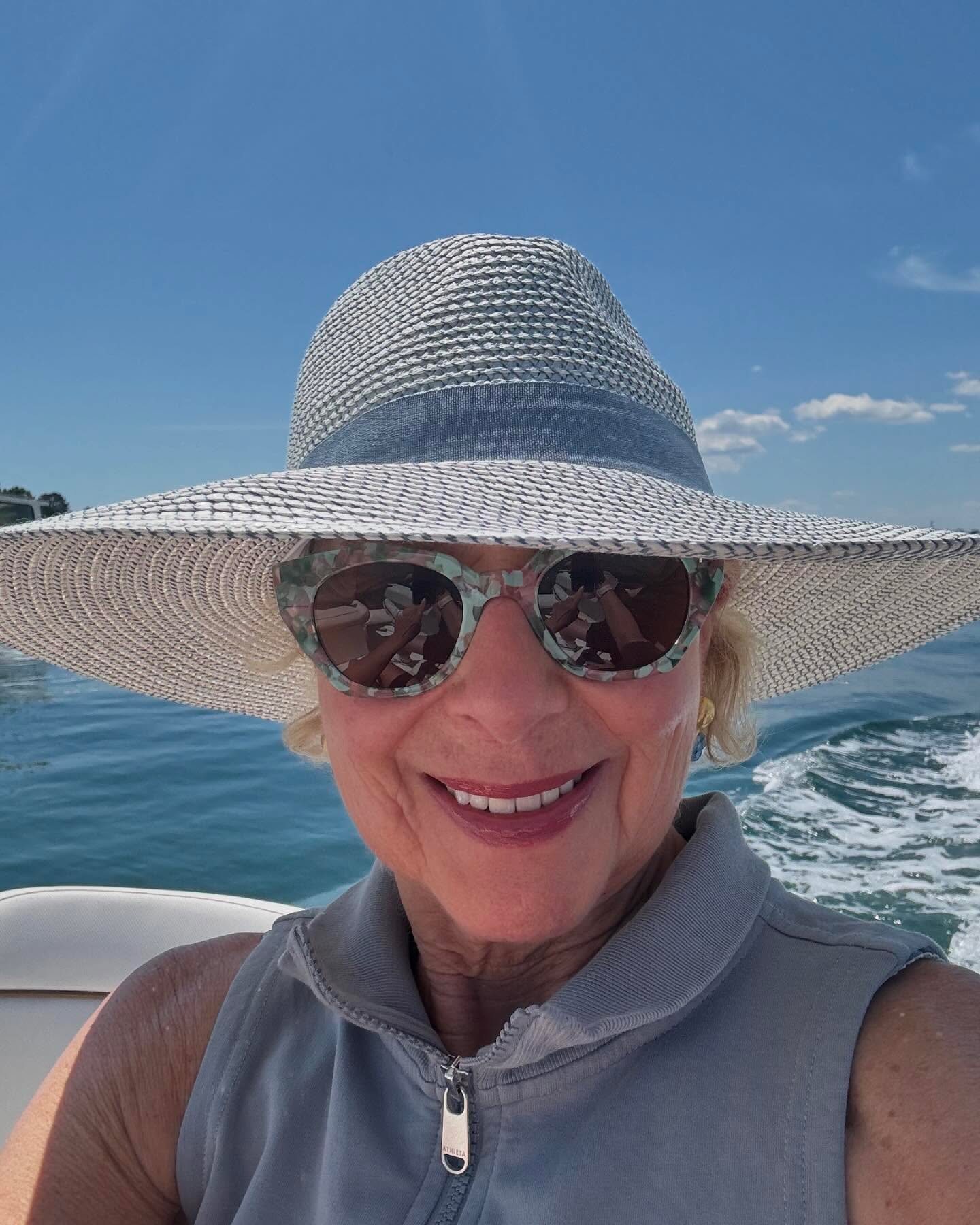 Having a spectacular time on the water with my husband today in Maine.