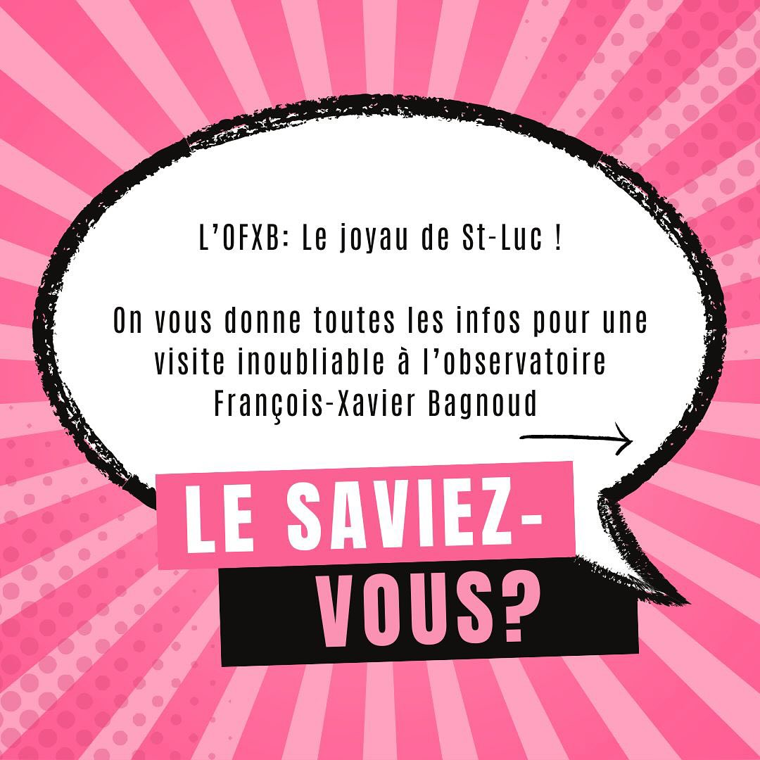 🪐 Saviez-vous qu’à St-Luc vous avez aussi la possibilité de vous initier à l’astronomie? N’hésitez plus, réservez votre week-end sportif ET découverte !
