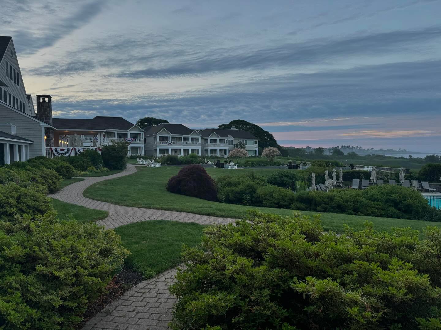 View from my room at The Inn by the Sea in Cape Elizabeth, Maine.