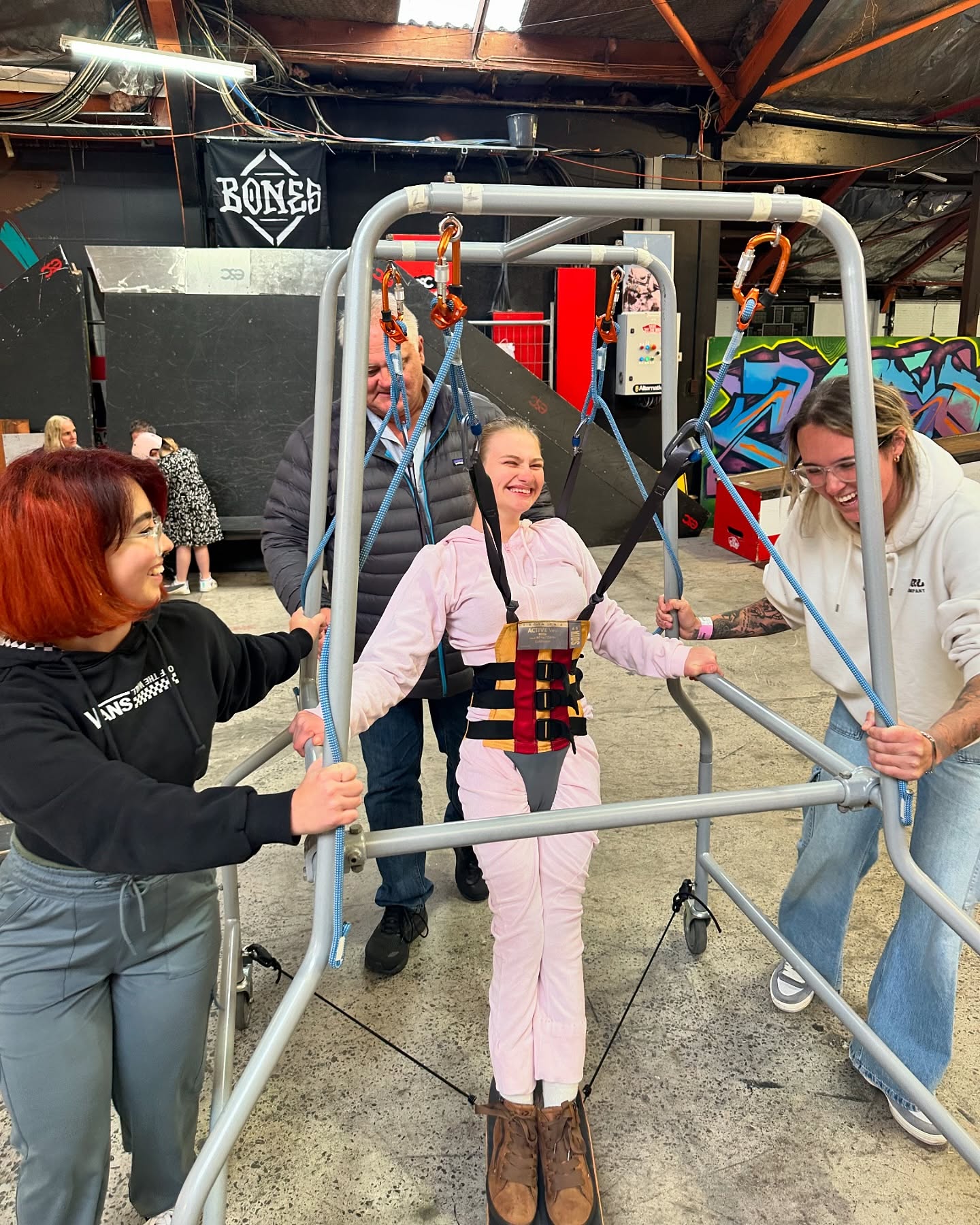 We had the best time yesterday with @disabilitysportauckland running our first Adaptive Skateboarding Lesson at @sonsk8indoorskatepark ✨💕 we were lucky enough to source an adaptive frame for the event which meant everybody was able to give skateboarding a try! 🥹 we had such an amazing turnout, with everyone learning something new and everyone having a great time! 🥰
We will be running fortnightly adaptive skateboarding lessons starting in term 3 ❤️❤️ keep an eye out on our socials and @disabilitysportauckland for details and to book 🙏 lessons will always be free, and open to anyone and everyone. We have plenty of spare boards, helmets, safety gear and adaptive equipment available.
Thank you so so much @sonsk8indoorskatepark @zombiehorsesk8 @ida_k97 @disabilitysportauckland @squeakergram for your help to make this one of the best events I’ve ever seen / been apart of 🥹🥰
