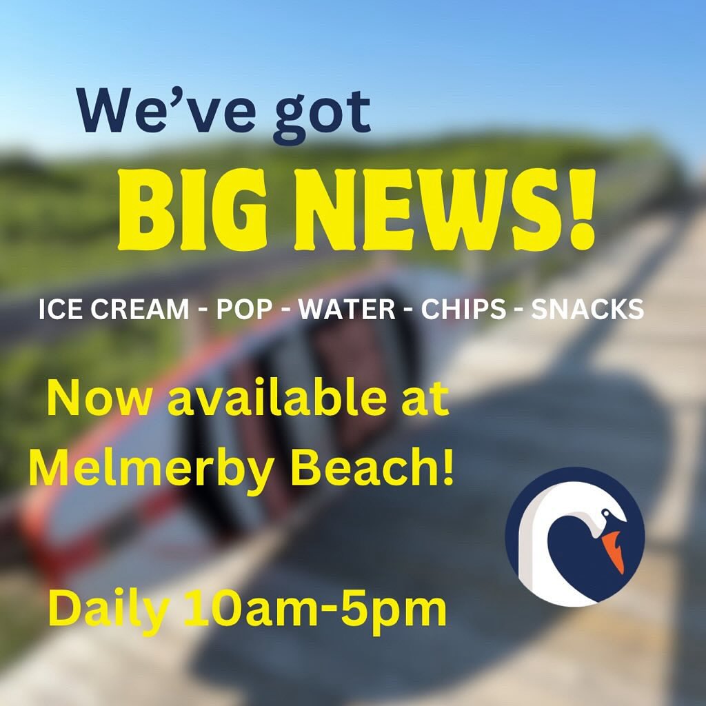 We have incredible news!
Starting July 19 we’ll be selling ICE CREAM at the Merb!
We also sell pop, water, chips, snacks and sunscreen!
Support a local summer business and student employment and stop by for a treat on your next visit to the Merb! Depending on the day you can find us in our trailer or at our info station at the main building.