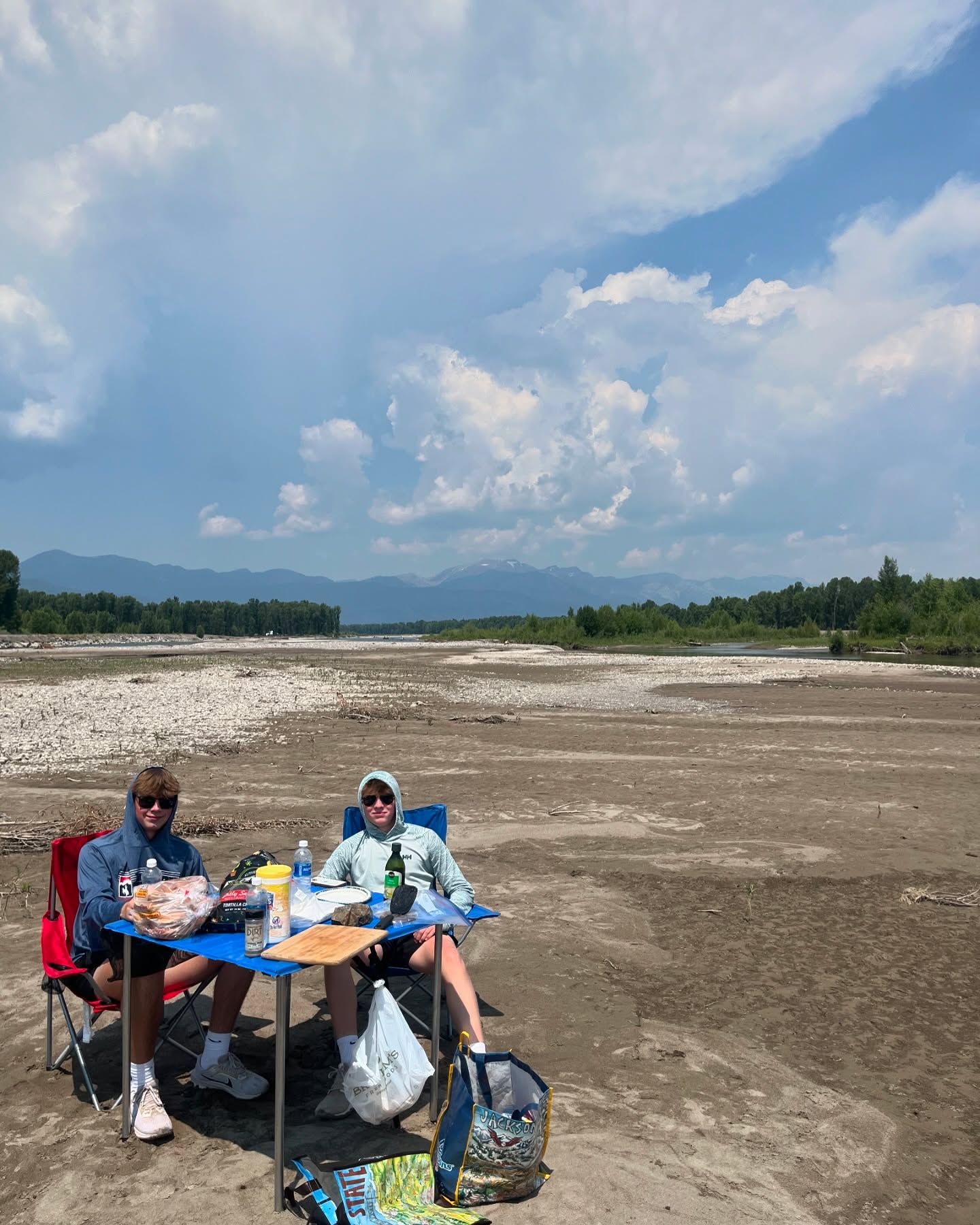 Lunch with a view and catching all kinds of fish! Weather looks great this week! Book a trip with us and let’s catch some fish! #guidedfishing #tetons #Troutfishing #flytying #letsgofishing #Trout #catchandrelease #flyfishingaddict #flyfishinglife #Sageflyfishing #flyfishing #Wyoming #westernriveranglers #travel #wildtrout #Smithoptics #flyfishingadventures #patagonia #jacksonhole #fishing #yellowstone #orvis