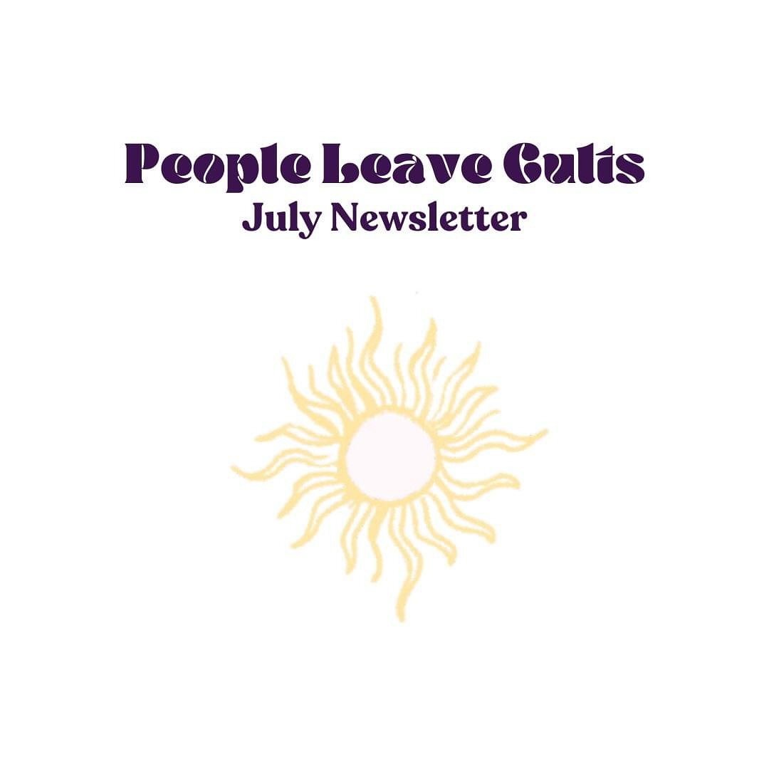 Dear People Leave Cults Community,
It’s time to share the People Leave Cults July Newsletter! ☀️ LINK IN BIO TO READ ☀️
In this edition, I’ll announce an upcoming peer support group, share video content now available, and update you on a media collaboration in progress.
Thank you for your interest in the work People Leave Cults is doing to support survivors, families, and helping professionals.
Warm regards,
Ashlen Hilliard
