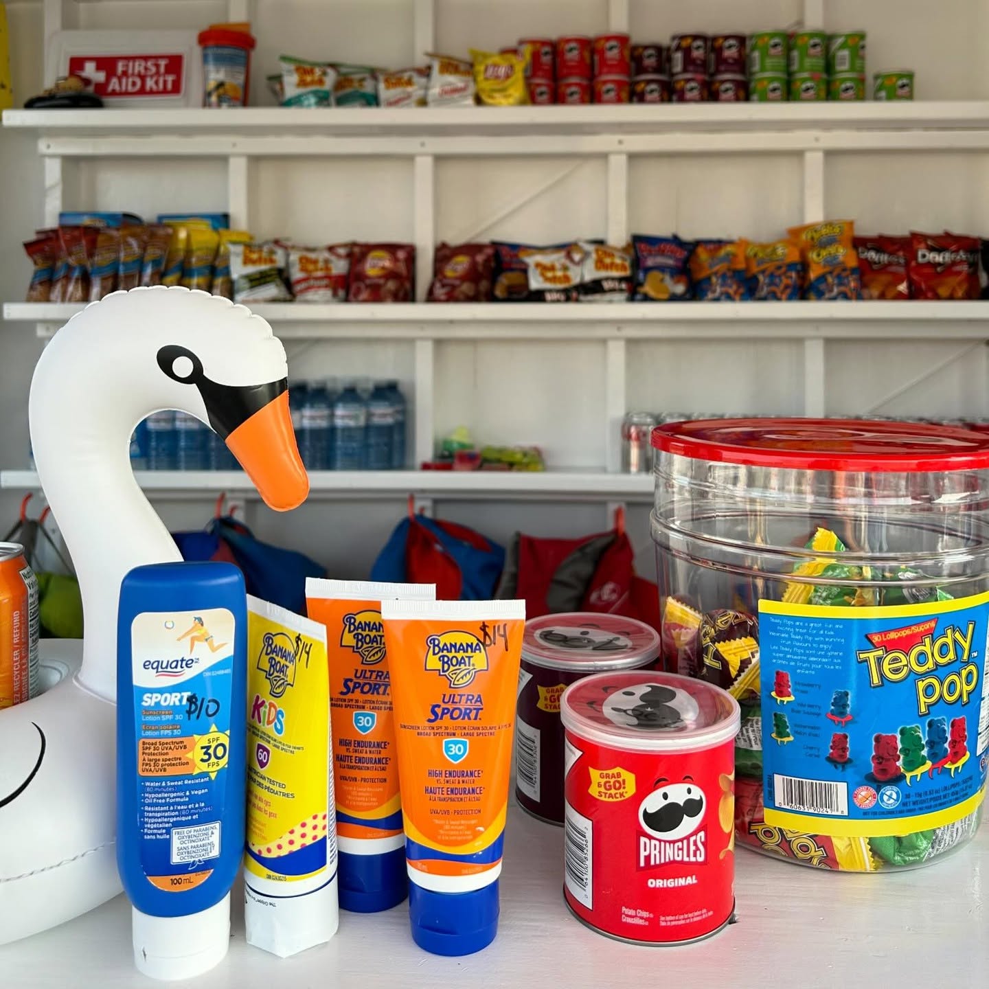 Forgot your sunscreen? We’ve got you covered at our shop. Please note we recently moved directly in front of the main park building in the first parking lot.