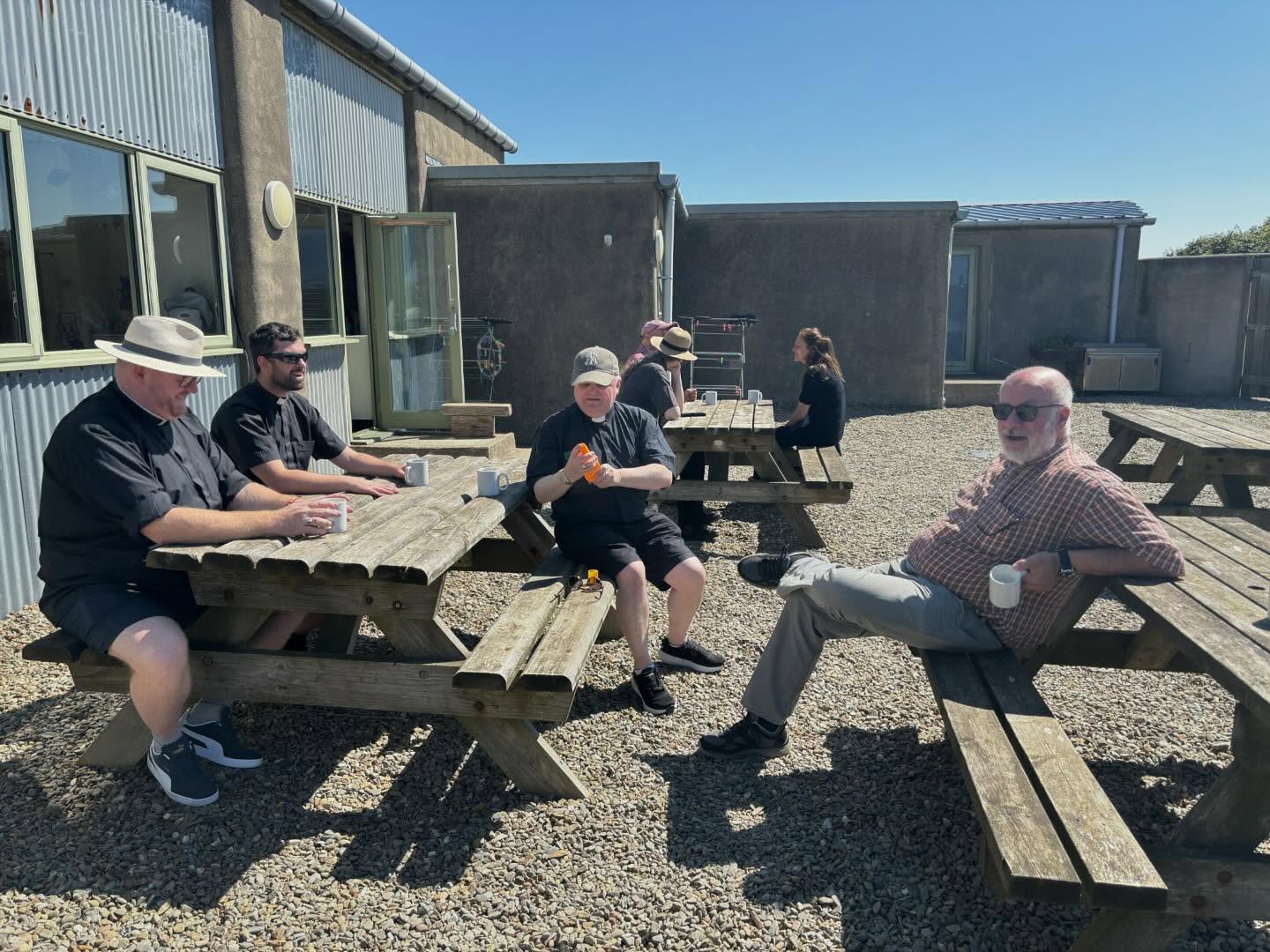 The calm before the crazy…. Pilgrims arrive in 45 minutes. Pray for us all, as we encounter God this week.