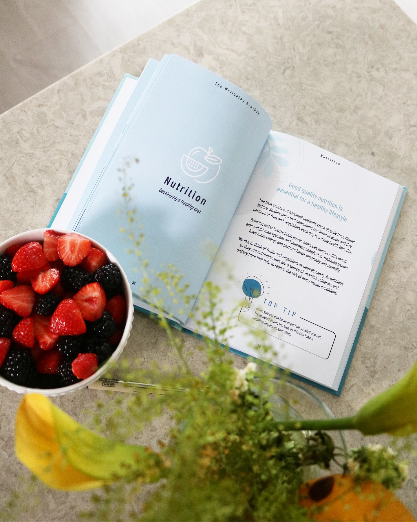 Summer fruits are the perfect fuel when making those final tweaks before sending the latest version of our journal for test print! We’re excited to share the latest edition with you as we continue to build the nine fundamental habits at the base of a healthy lifestyle 🍓🍇🫐
.
.
.
.
#w9ad #wellnessjournal #health #wellbeing #healthandwellness #wellness #holistic #journalingyourway #habits #yourjourney #yourhealth #yourrelationships #setintentions #bepresent #letgo #learn #move #enjoy #connect #selfcare #nutrition #journal #journaling #journalprompts #journalideas #writing #quote #quoteoftheday