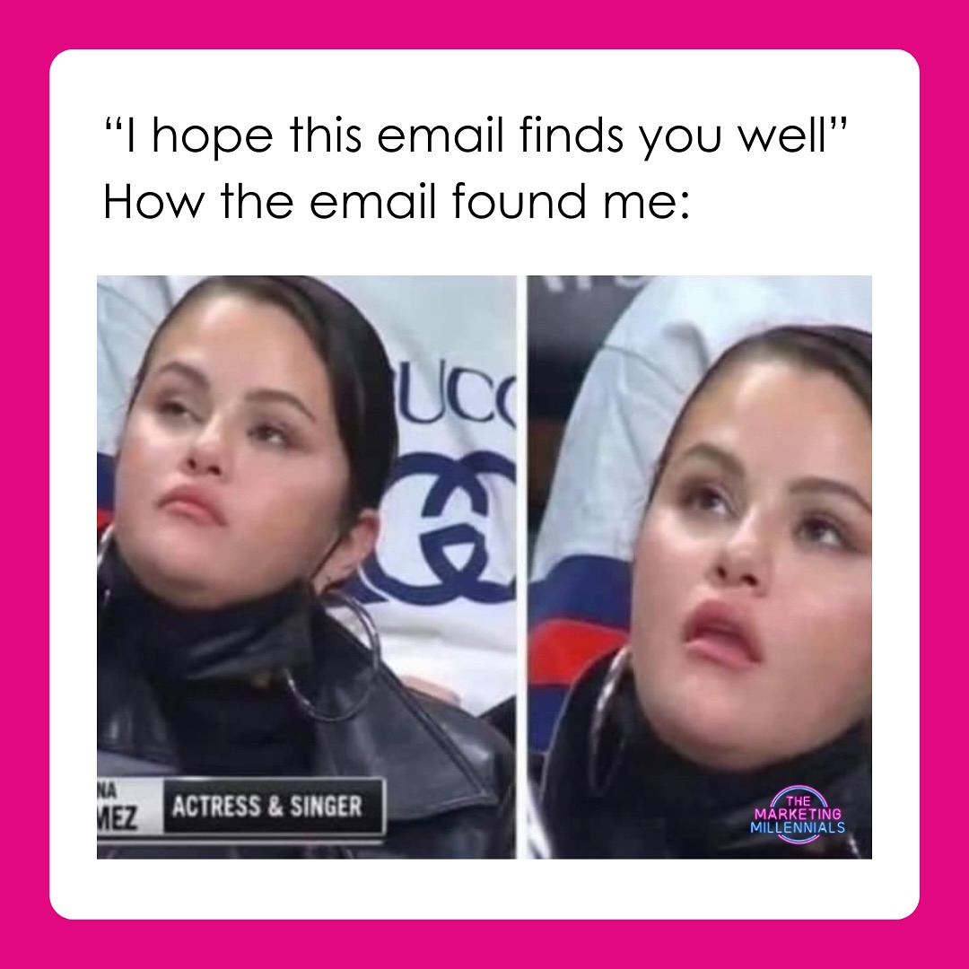 Today’s Advice: Instead of starting your emails with “To whom it may concern”, start them with “To whom it’s about to concern”.
Assert your dominance 🙌✨
#JTG #JumpinTheGun #MarketingMemes #AgencyLife #Emails #Funhouse #AdvertisingMemes #MarketingJokes #CorporateJokes #CorporateMemes