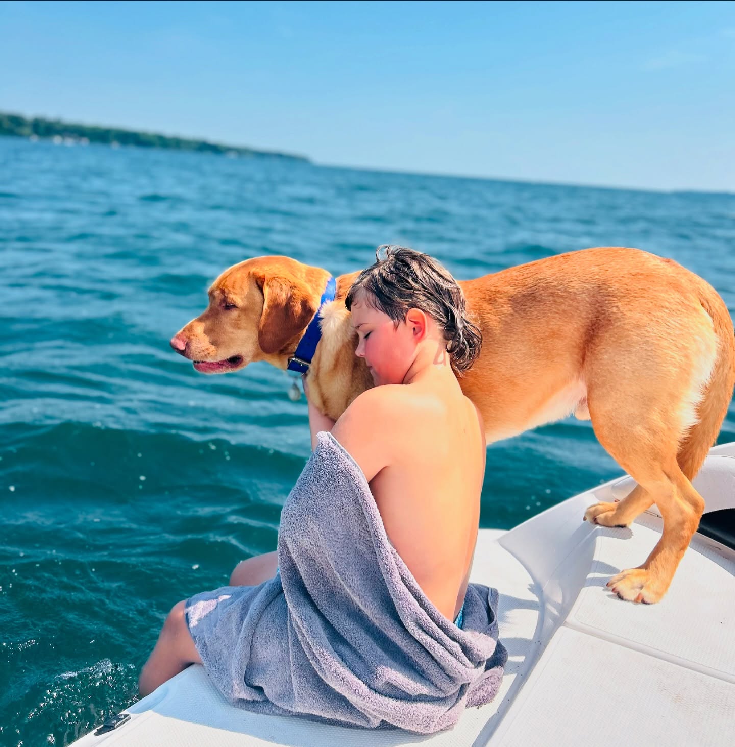 A boy and his dog ❤️