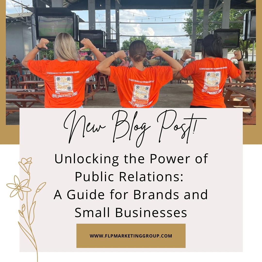 Ready to elevate your brand? Discover how Public Relations can boost credibility, build relationships, and drive growth. Check out our latest blog post for essential PR strategies tailored for brands and small businesses! Link in bio. 🚀 #PublicRelations #BrandBuilding #FLPMarketingGroup