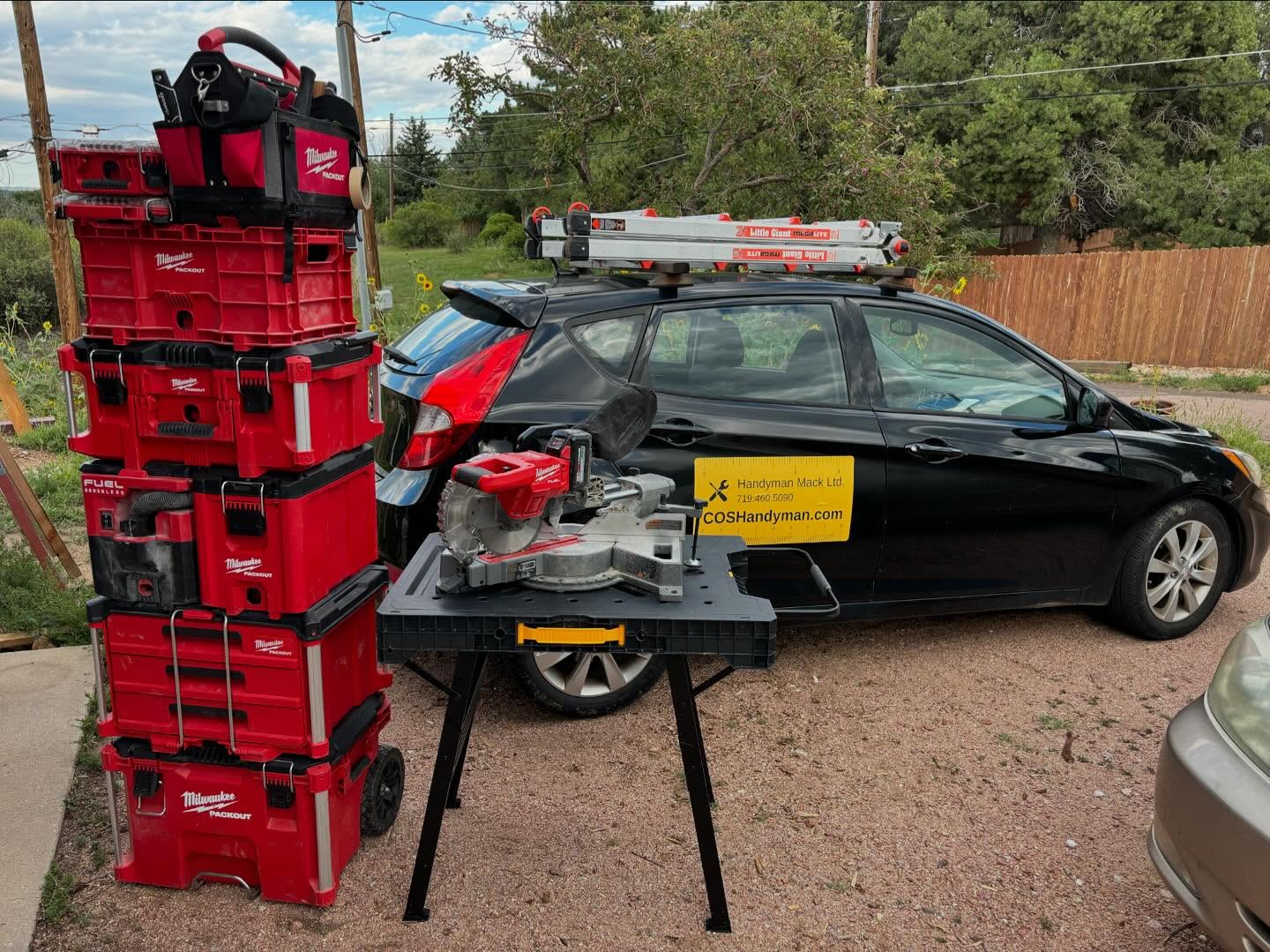 This little car has been way too good to me. Believe it or not, all of this (and a little more) was just inside for today’s job! #whatdoesyourtruckhaul? I should’ve taken a before photo 🤦♂️ — Currently booked out about 6 weeks, so if you need me we better get you in the books! — @milwaukeetool #packout #notsponsored #wishiwassponsored