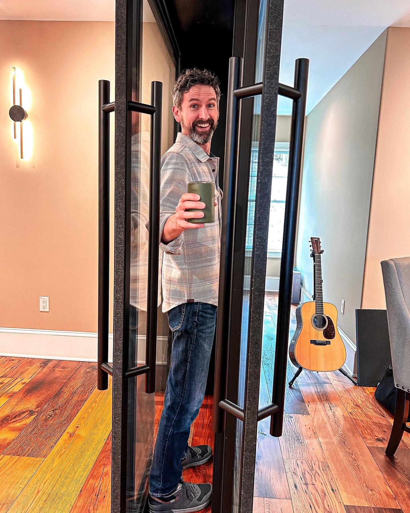 Sometimes between the studio glass is my happy place…