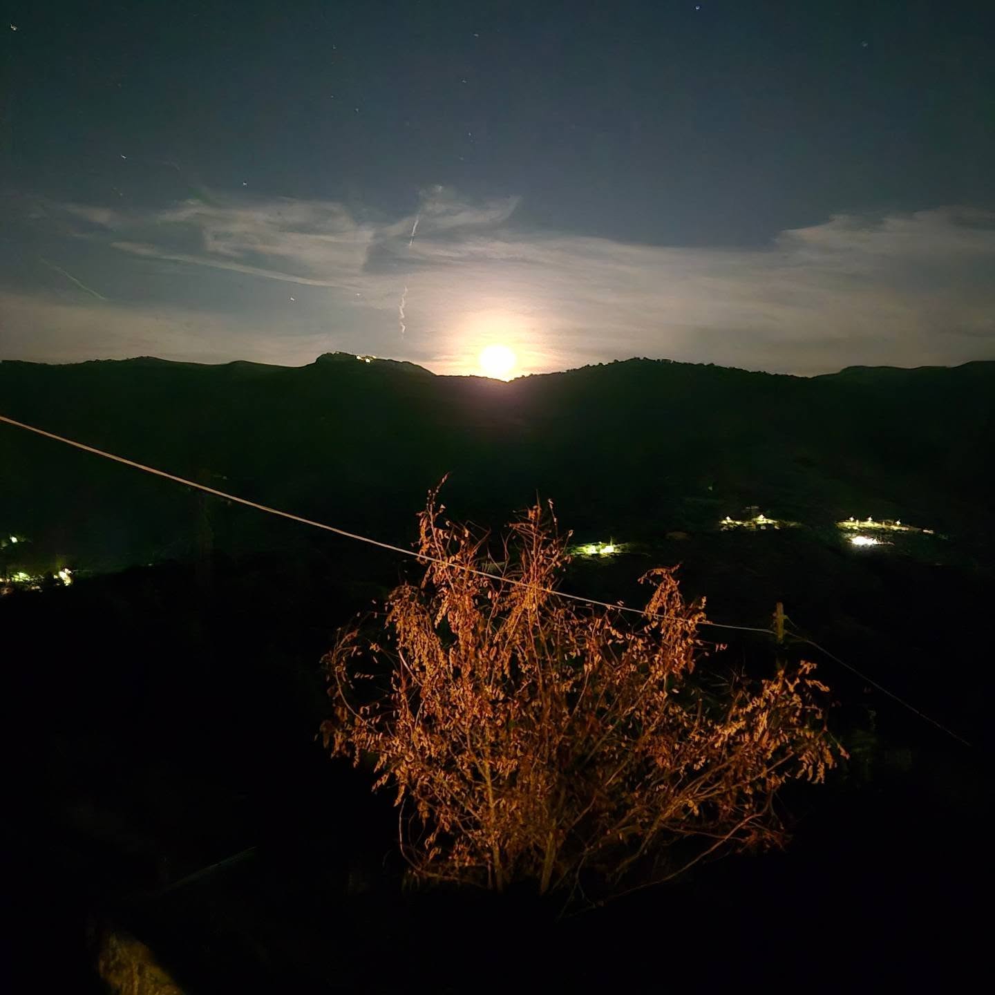 Midnight view at Villa Sant' Angelo. Moon was shining bright. My picture does not do justice to the view.