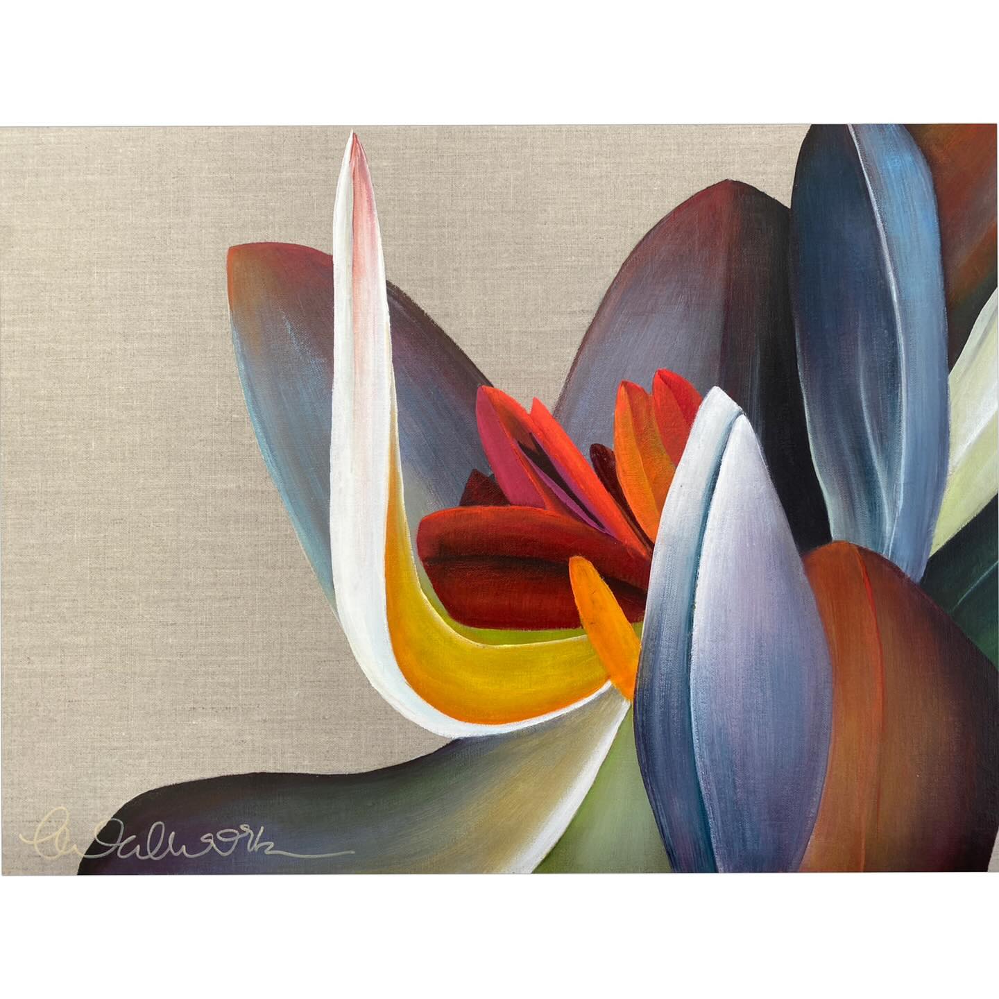 Liberating the Wallflower
Mixed media on linen
622 x 472 mm
On the other side of fear lies freedom
- Roy T Bennett