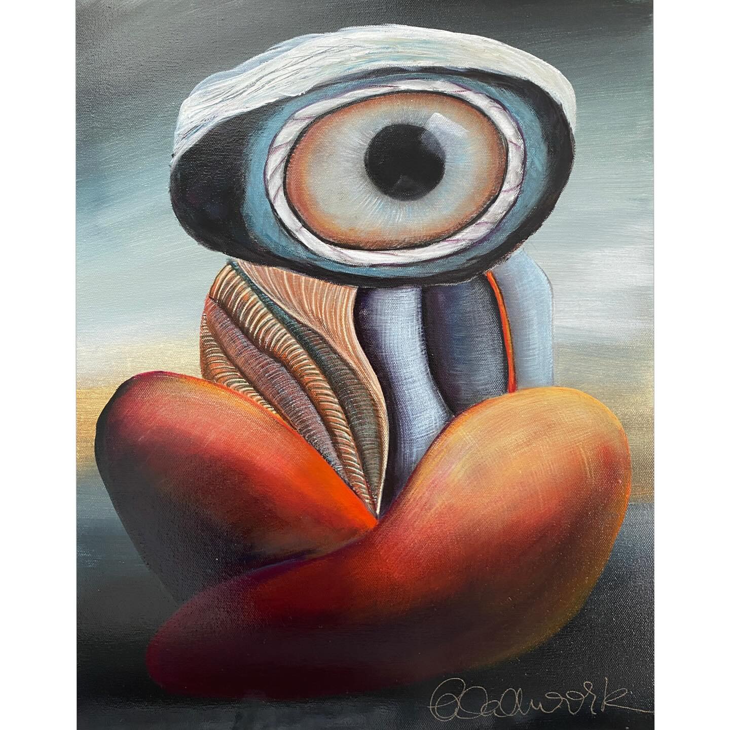 The Oracle- Te Oraora
Mixed media on canvas
570 x 470 mm
I know a woman whose spine was forged by the roots of the oldest tree. A woman whose strength would cause mountains to quiver. I know a man whose heart is tender as the petals of a rose. A man who is unafraid to express his emotions, and listens to the guidance of the beating compass beneath his chest. I know of a child who is honoured for her wisdom. A child who lets wisdom tumble from her lips, for she knows she is here to remind us of the gift life has given. I know of an elder with stars twinkling in his eyes, an elder who knows there is no age that we are meant to stop coming alive. I know of these people who are both soft and tough. These people who understand a life lived from love is more than enough.
- Allie Michelle