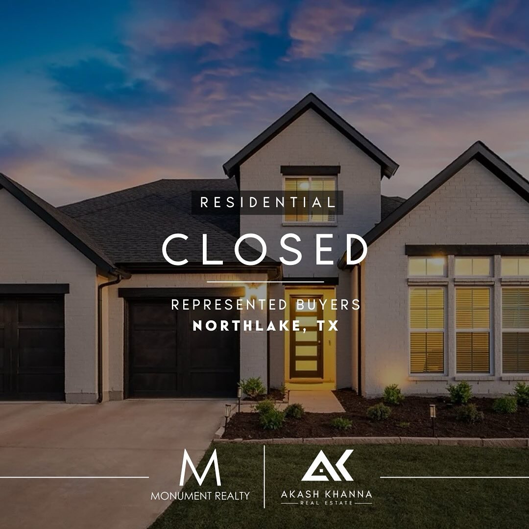 CLOSED | Represented Buyers | Northlake, TX
Incredibly thankful for Jaspreet and Prabhjot for trusting me to find their new home in Northlake, TX. They made a big move from Nebraska and constantly communicated with me regarding their specific needs. After a lot of FaceTime tours, this house was the perfect fit for their family. Here’s to new beginnings and a bright future in the Lone Star State 🏡✨
#akashkhannarealtor #dallasrealestate #dallashomes #dallasrealtor #househuntingdallas #homesbyakash #dallastxrealtor #dallashomesales #realestatedallas #dreamhomedallas #dallasproperty #newhomedallas #realtorlife #dallasluxuryhomes #dallasliving #homesweethomedallas #dallasrealty #dfwrealestate #texashomes #dallasneighborhoods